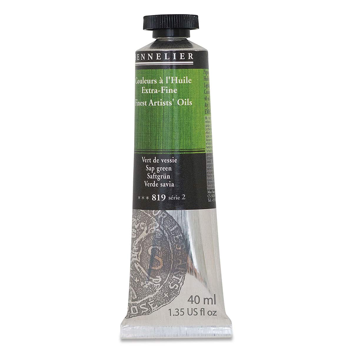 Sennelier Artists' Extra Fine Oil Paint - Sap Green, 40 ml tube Sennelier Artists' Extra Fine Oil Paint - Sap Green, 40 ml tube