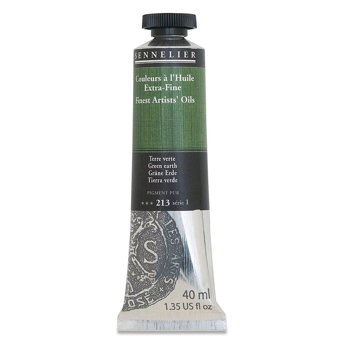 Sennelier Artists' Extra Fine Oil Paint - Green Earth, 40 ml tube