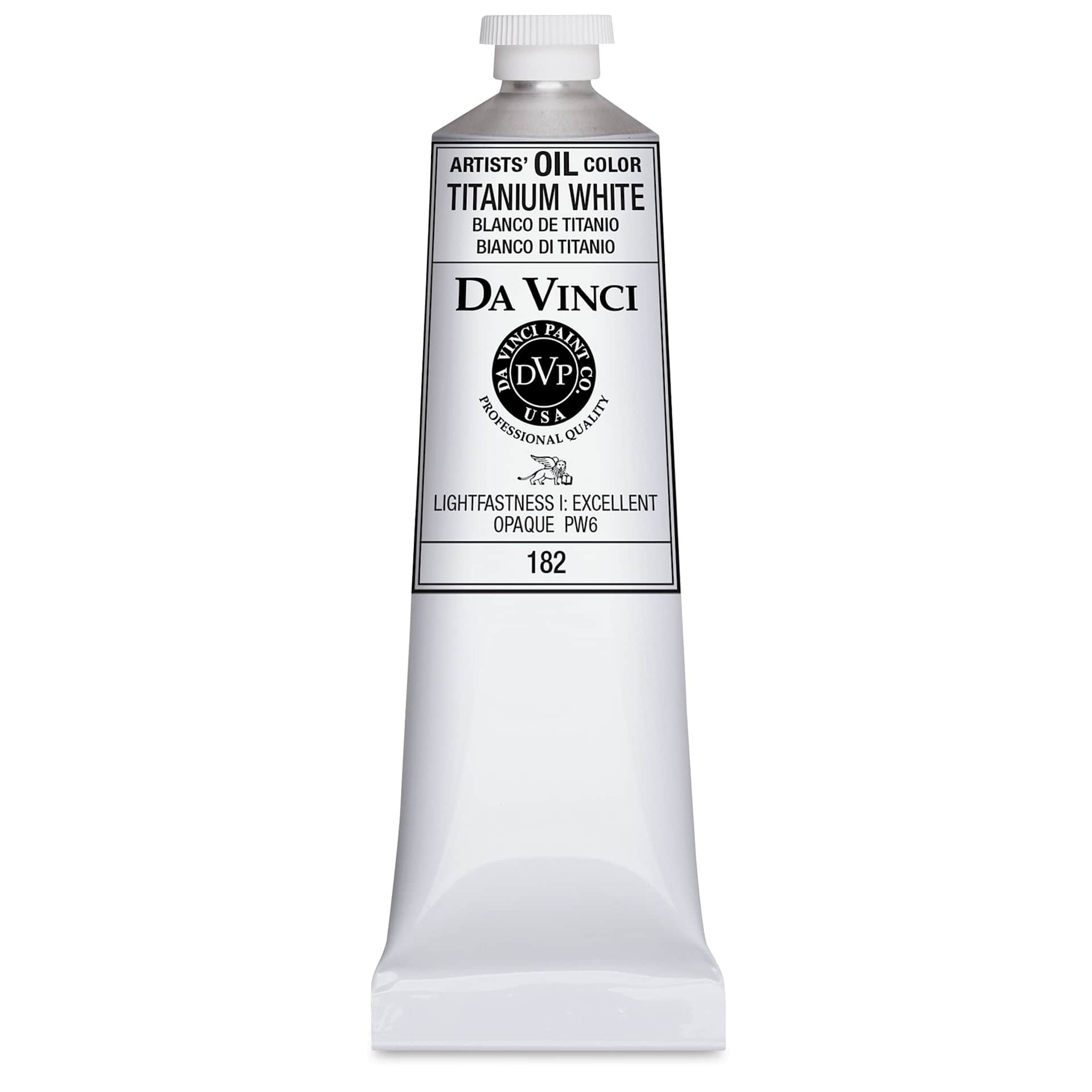 Da Vinci Artists' Oil Color - Titanium White, 150 ml tube