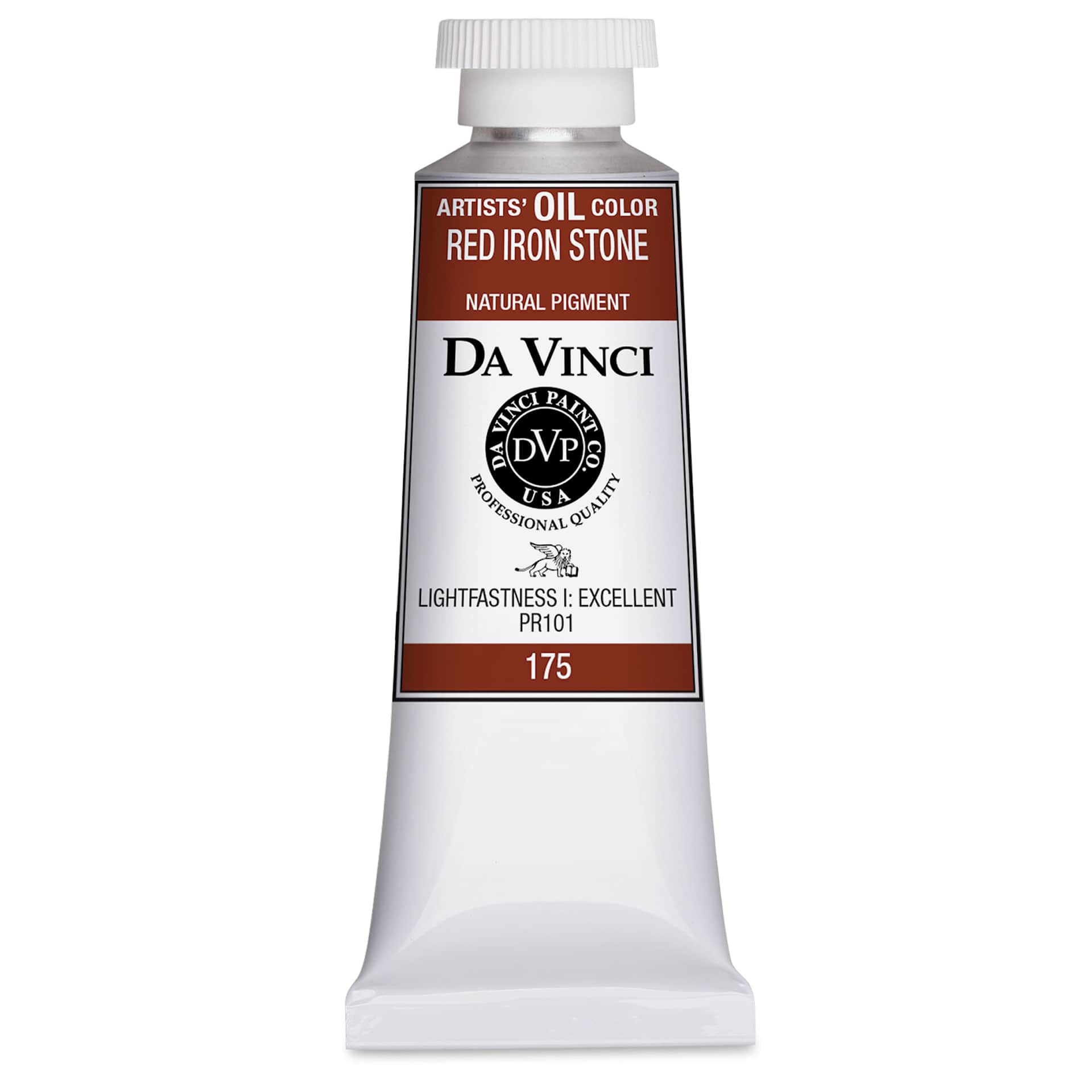 Da Vinci Artists' Oil Color - Red Iron Stone, 37 ml Tube