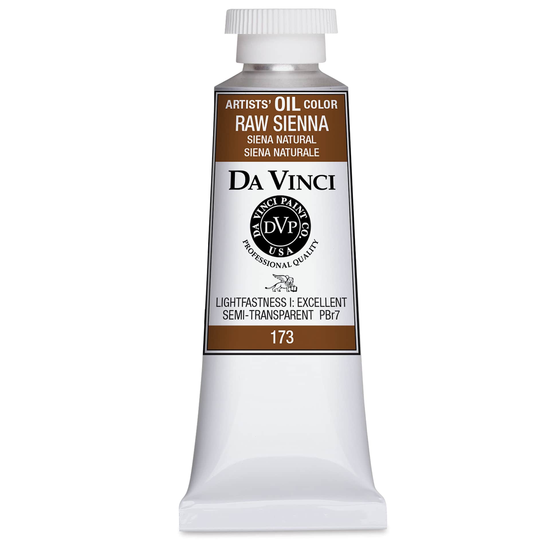 Da Vinci Artists' Oil Color - Raw Sienna, 37 ml Tube