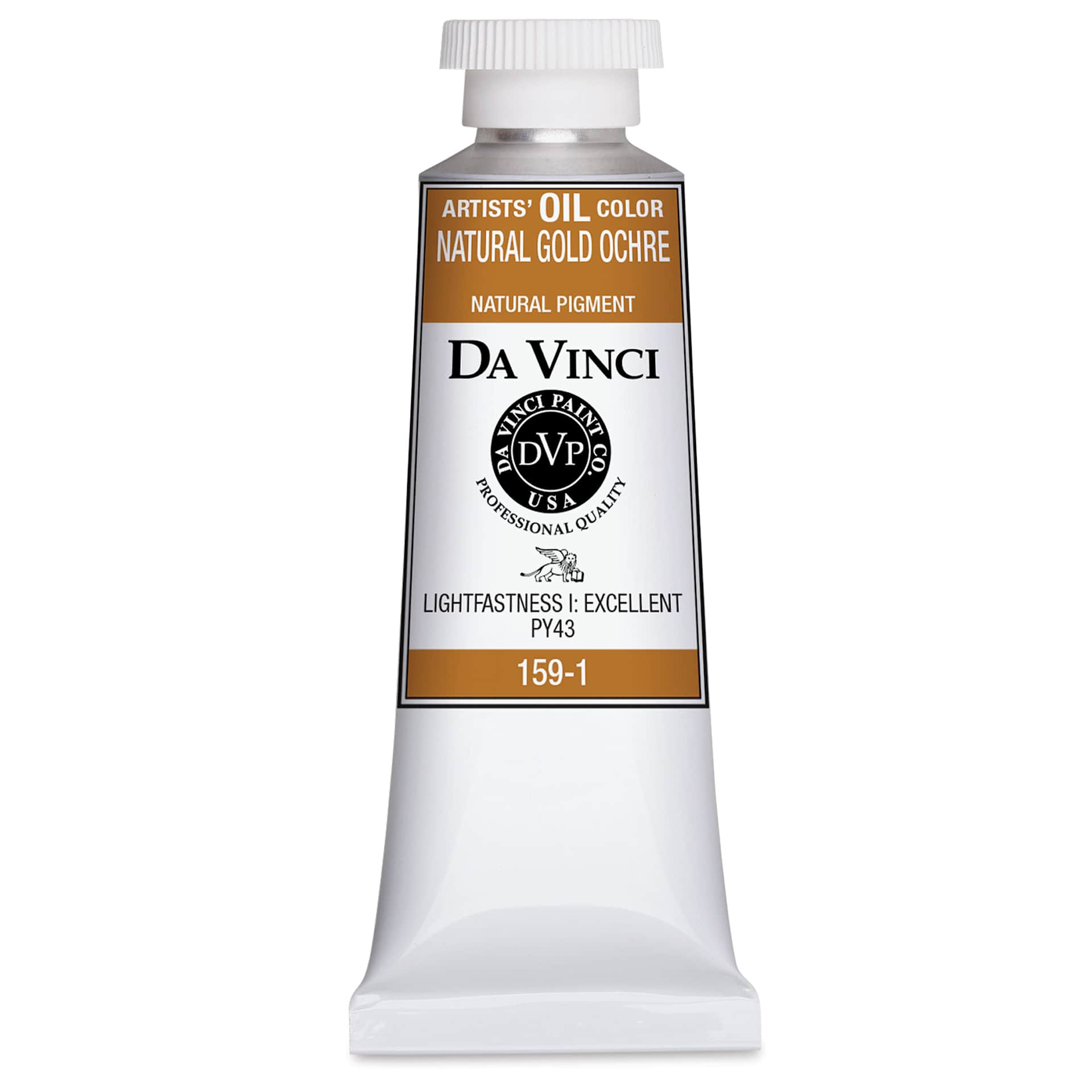 Da Vinci Artists' Oil Color - Natural Gold Ochre, 37 ml Tube