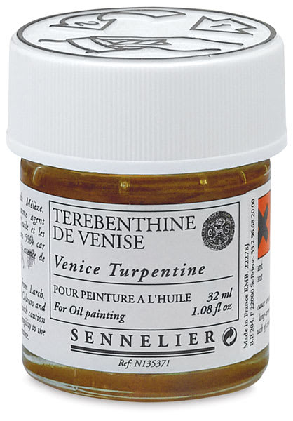 Sennelier Venice Turpentine - Front of 32 ml bottle shown
Sennelier Venice Turpentine - Front of 32 ml bottle shown