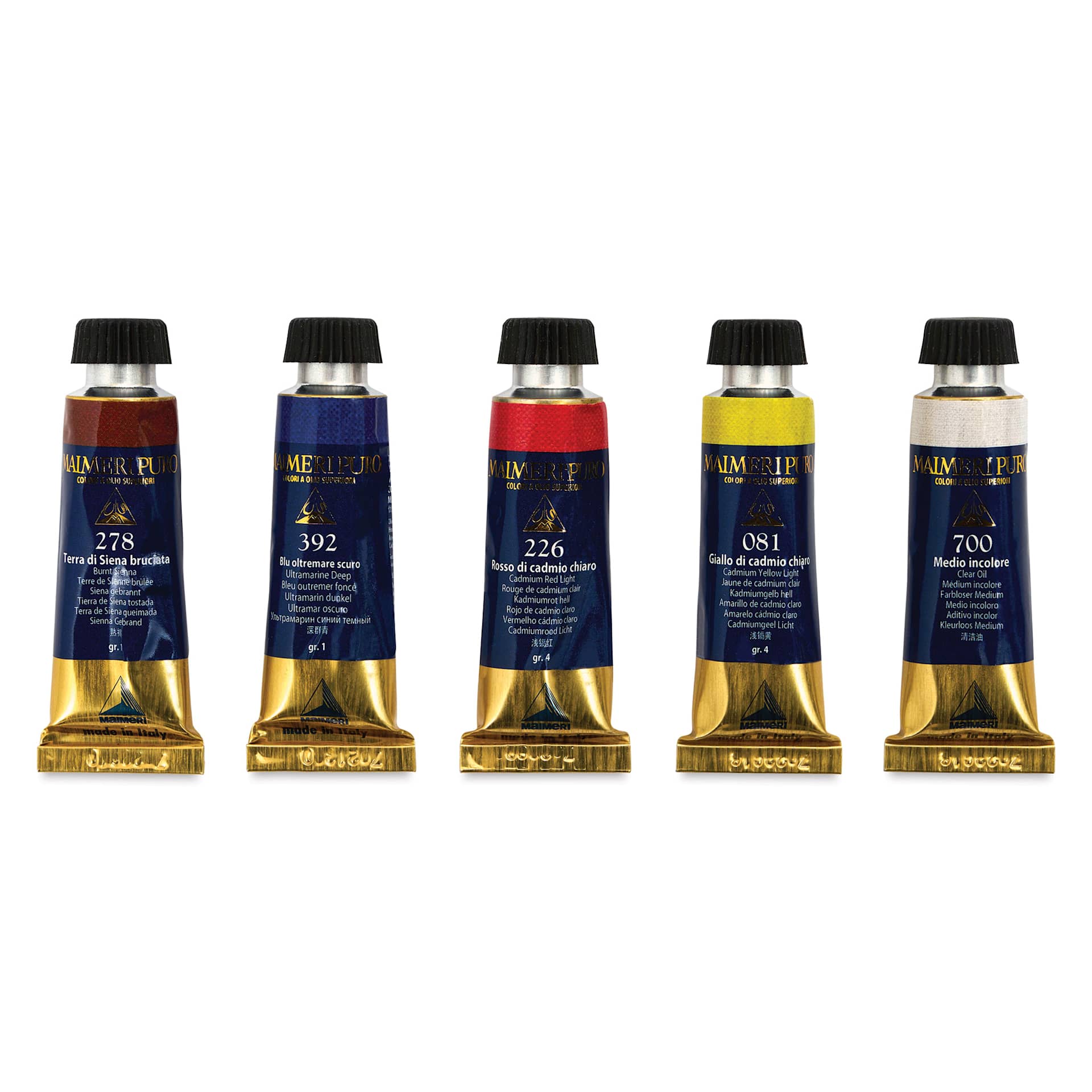 Maimeri Puro Oil Colors - Set of 5, 15 ml Maimeri Puro Oil Colors - Set of 5, 15 ml