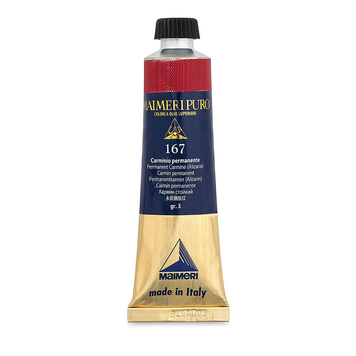 Maimeri Puro Oil Color - Permanent Carmine Alizarin, 40 ml Tube