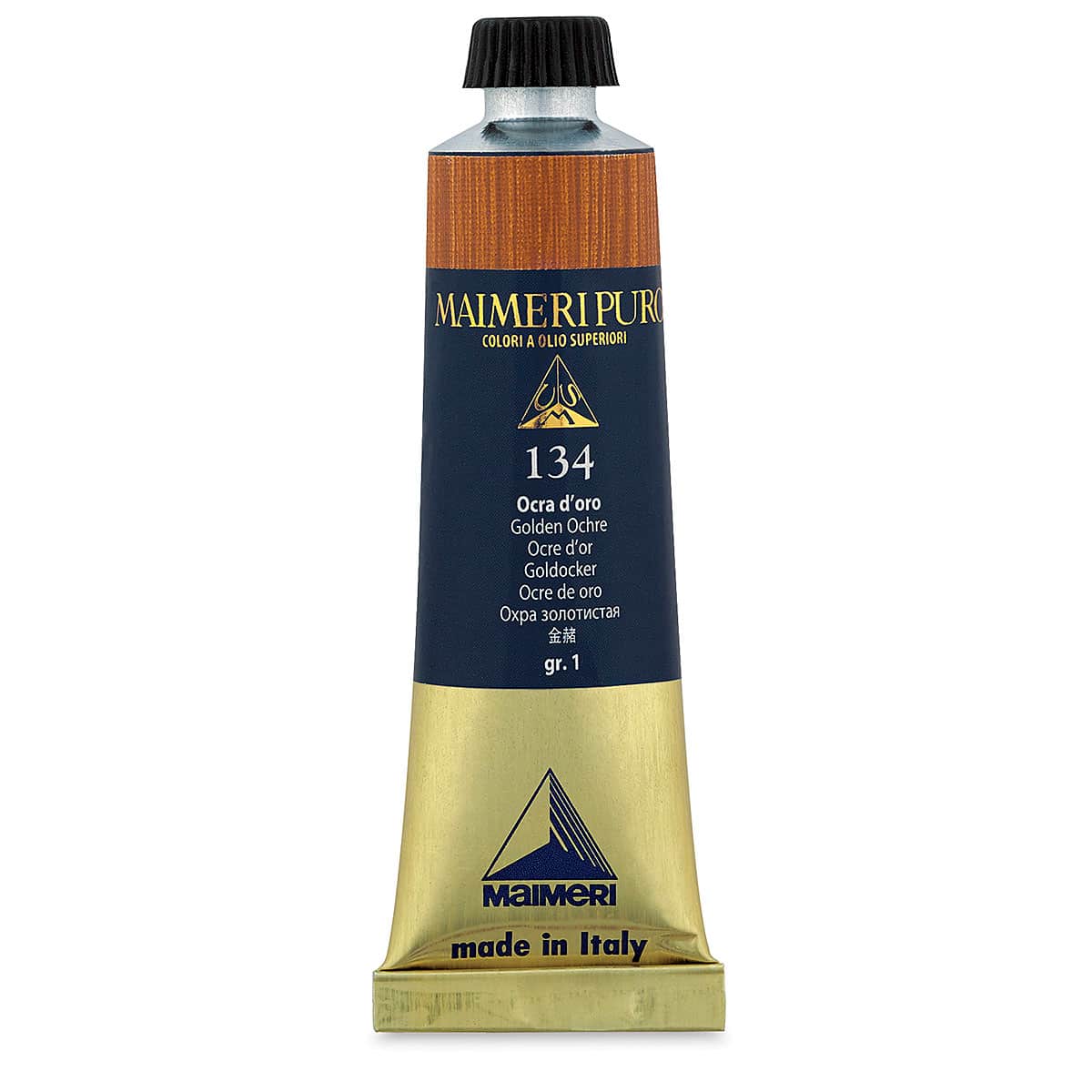 Maimeri Puro Oil Color - Golden Ochre, 40 ml tube