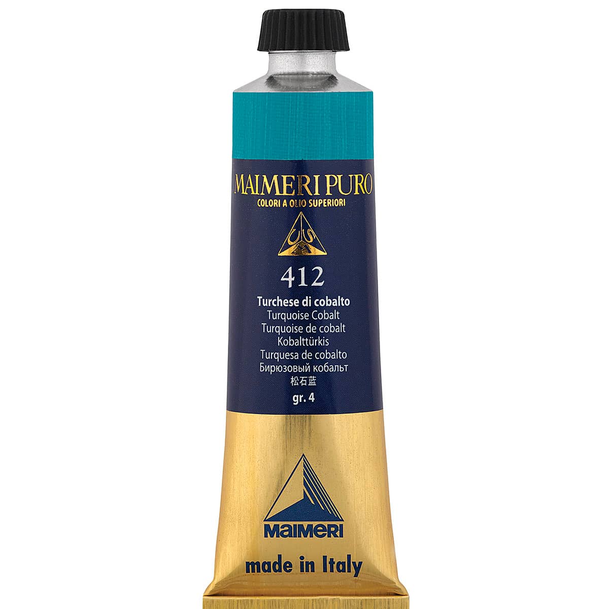 Maimeri Puro Oil Color - Turquoise Cobalt, 40 ml Tube