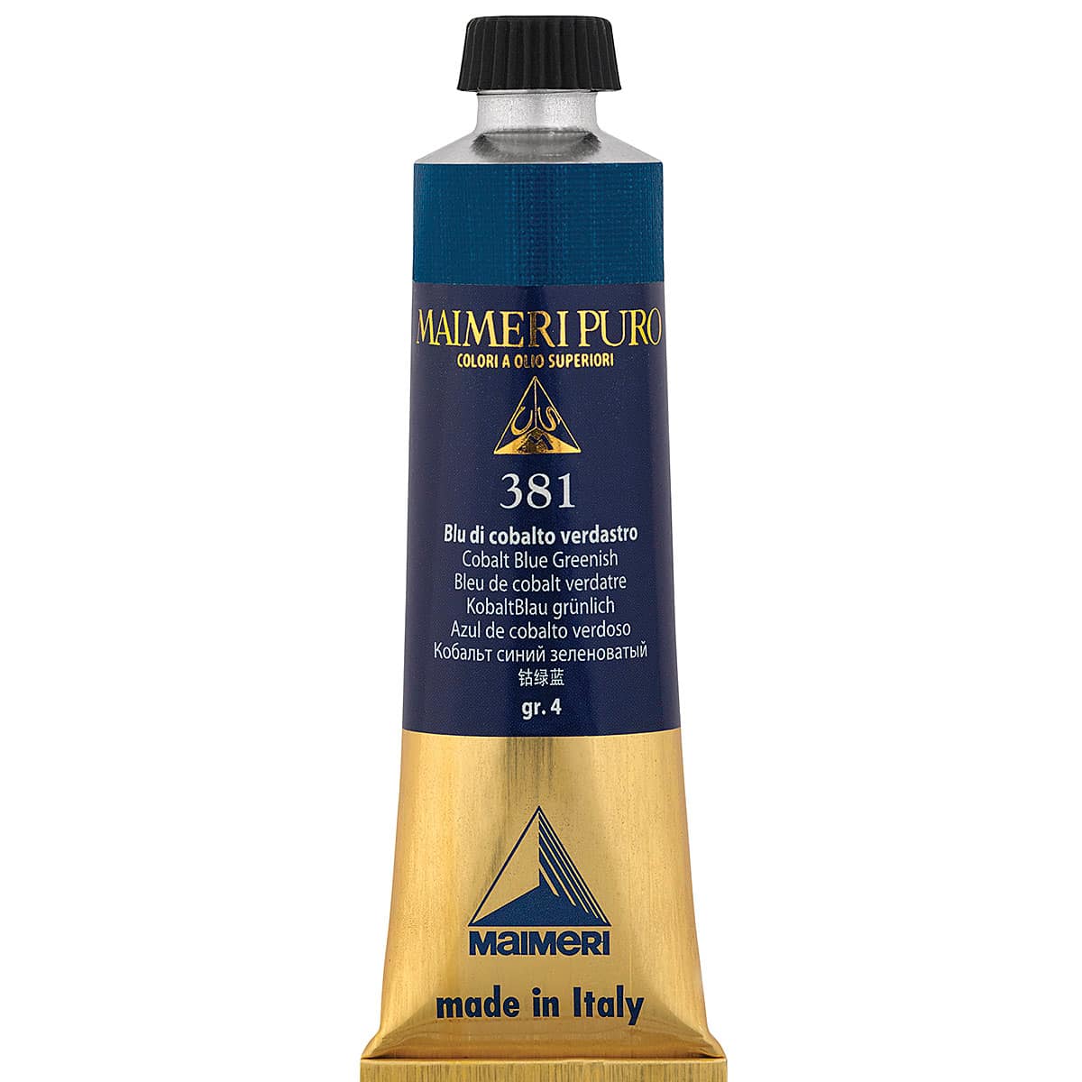 Maimeri Puro Oil Color - Cobalt Blue Greenish, 40 ml Tube