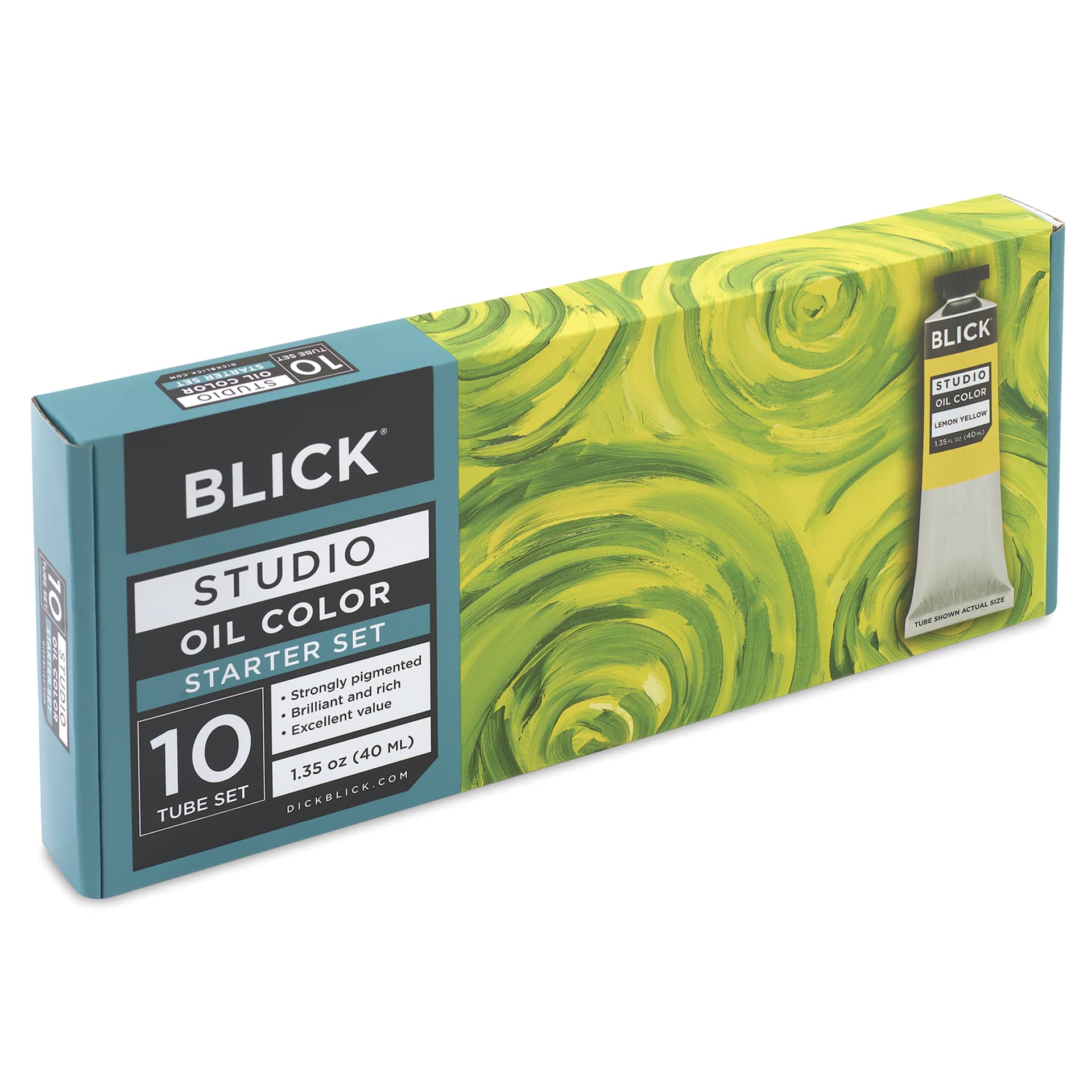 Blick Studio Oil Colors - Set of 10, Starter, 40 ml, packaging