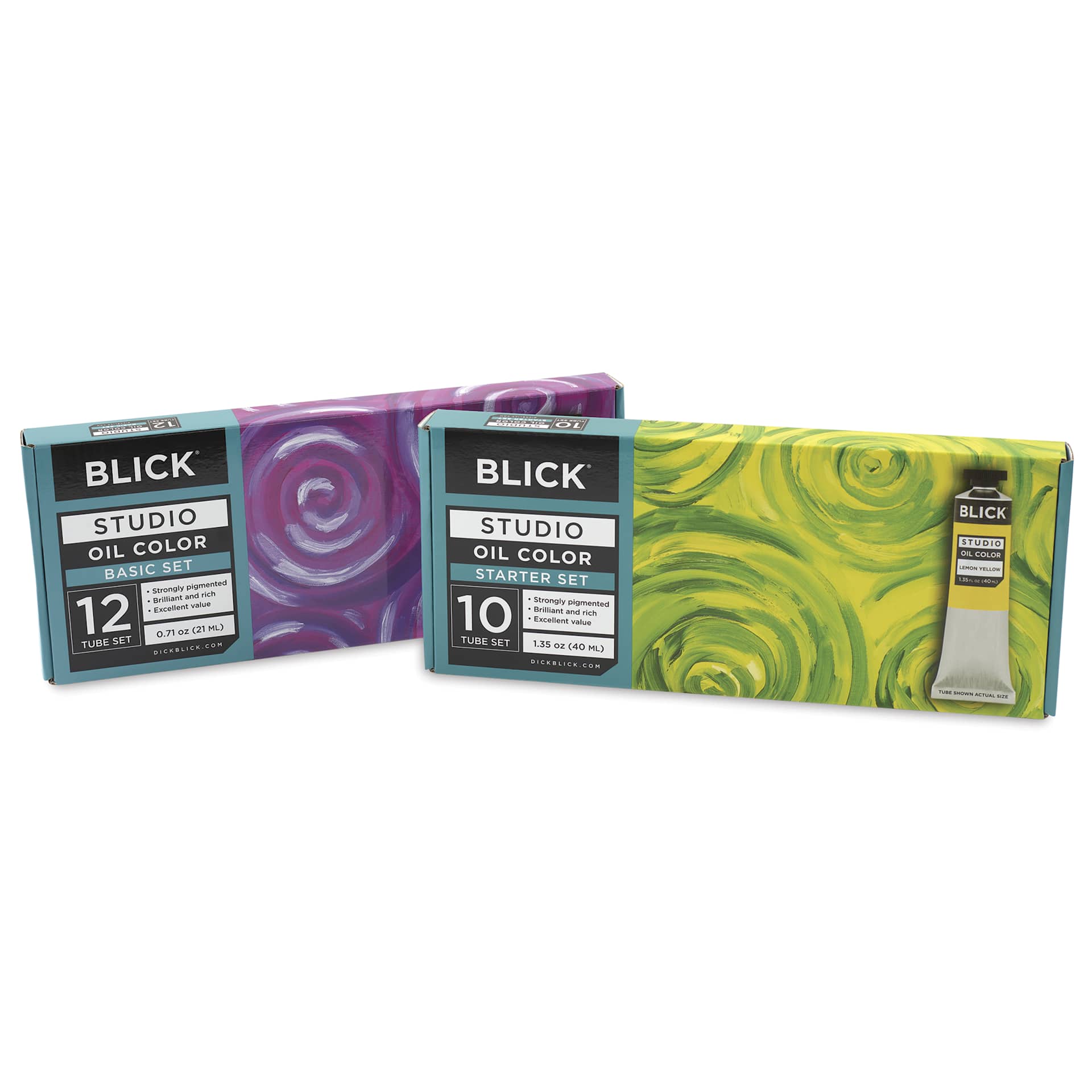 Blick Studio Oil Paints and Sets - Starter Set of 10 and Basic Set of 12