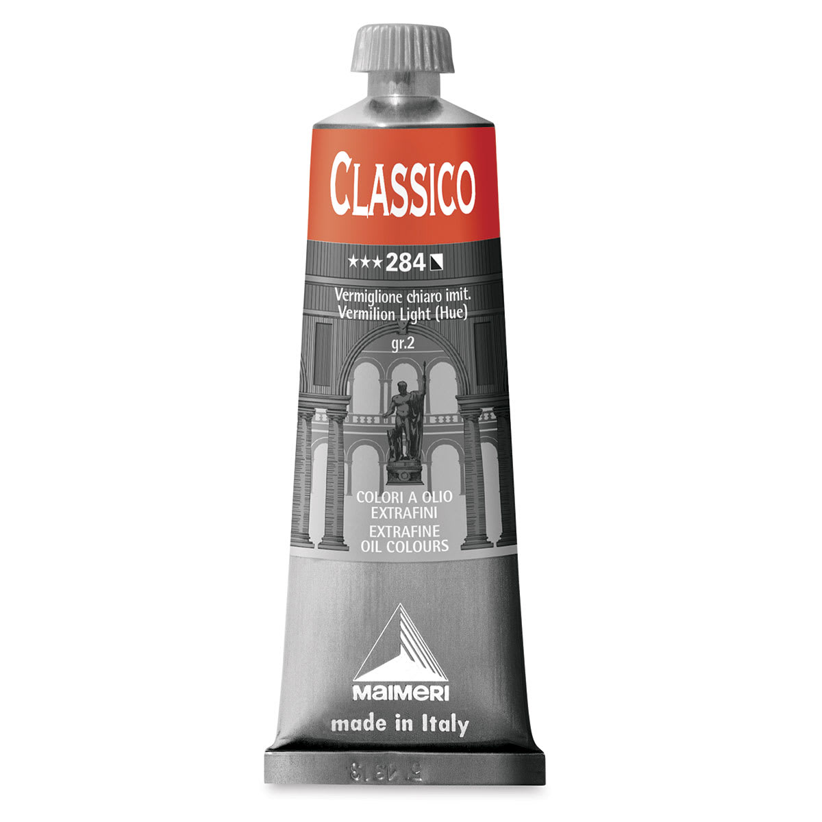 Maimeri Classico Oil Color - Vermilion Light (Hue), 60 ml tube