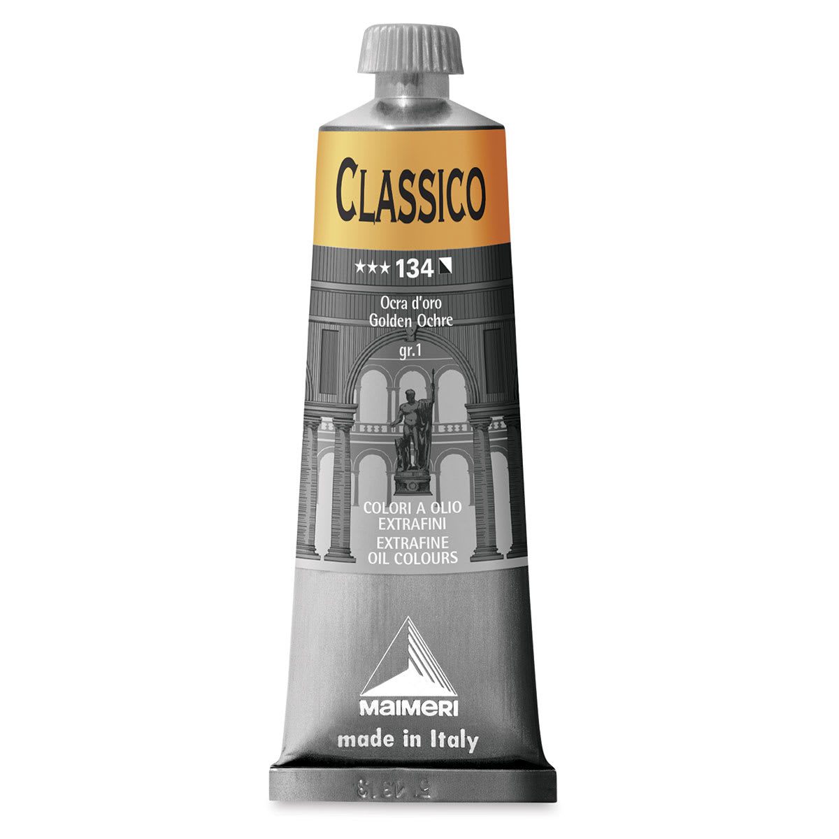 Maimeri Classico Oil Color - Golden Ochre, 60 ml tube