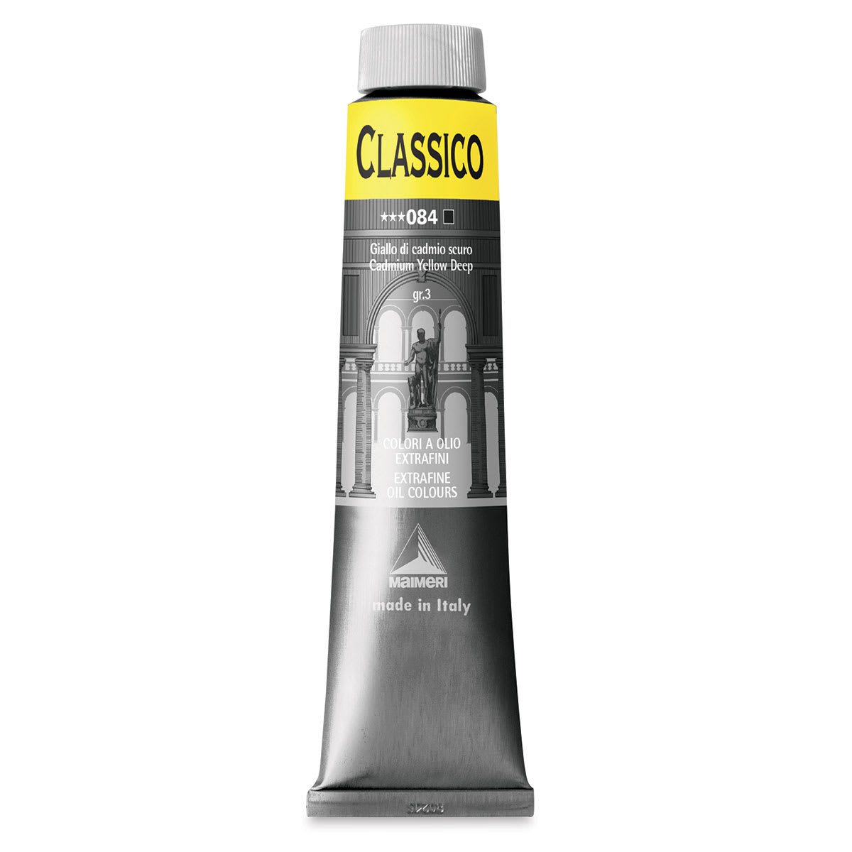 Maimeri Classico Oil Color - Cadmium Yellow Deep, 200 ml tube