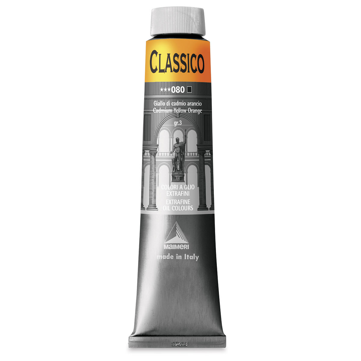 Maimeri Classico Oil Color - Cadmium Orange, 200 ml tube