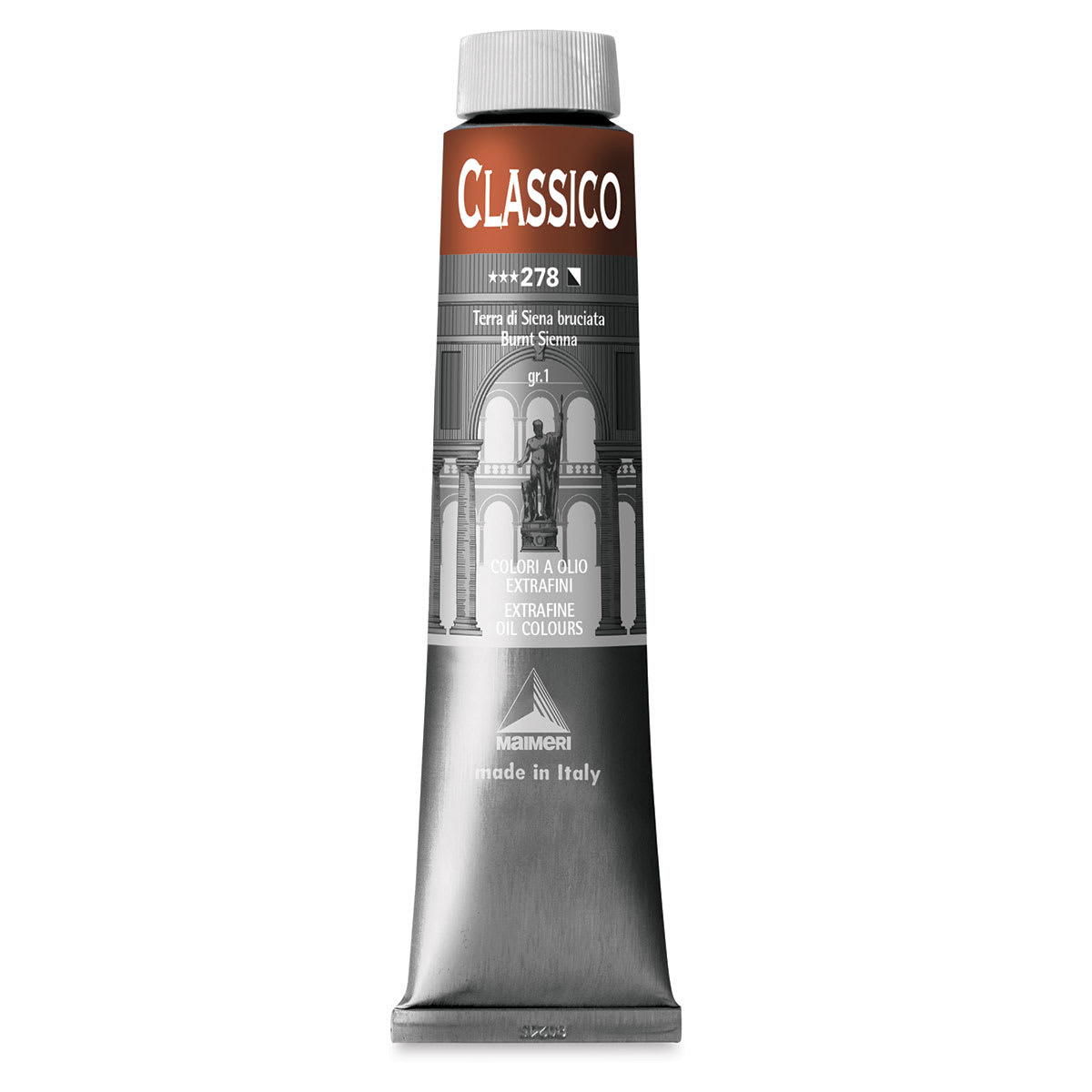 Maimeri Classico Oil Color - Burnt Sienna, 200 ml tube
