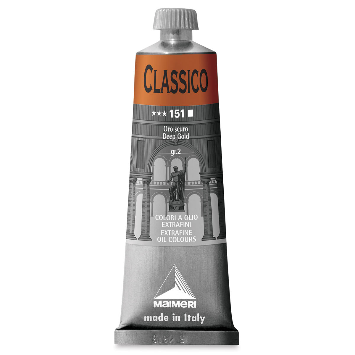 Maimeri Classico Oil Color - Deep Gold, 60 ml tube