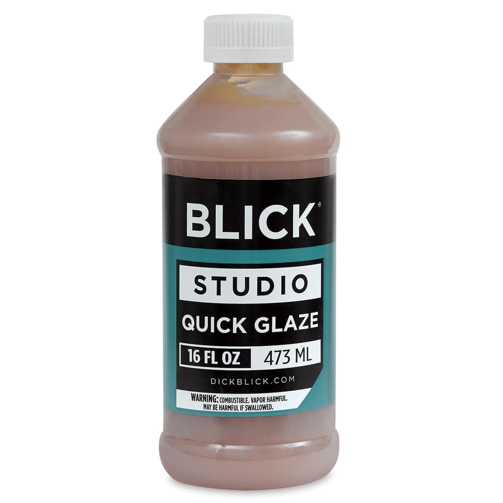 Blick Studio Quick Glaze - Front view of 16 oz bottle