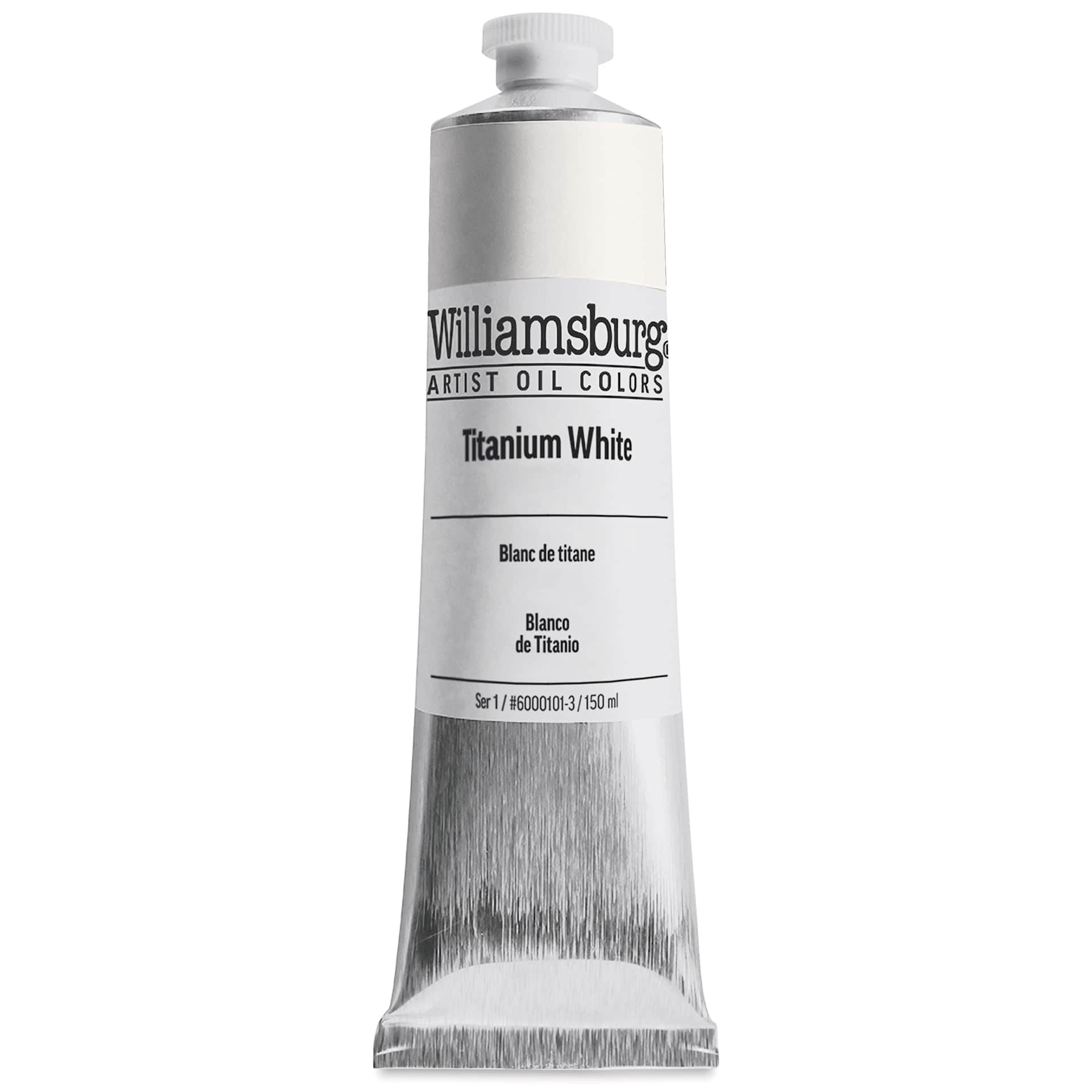 Williamsburg Handmade Oil Paint - Titanium White, 150 ml tube