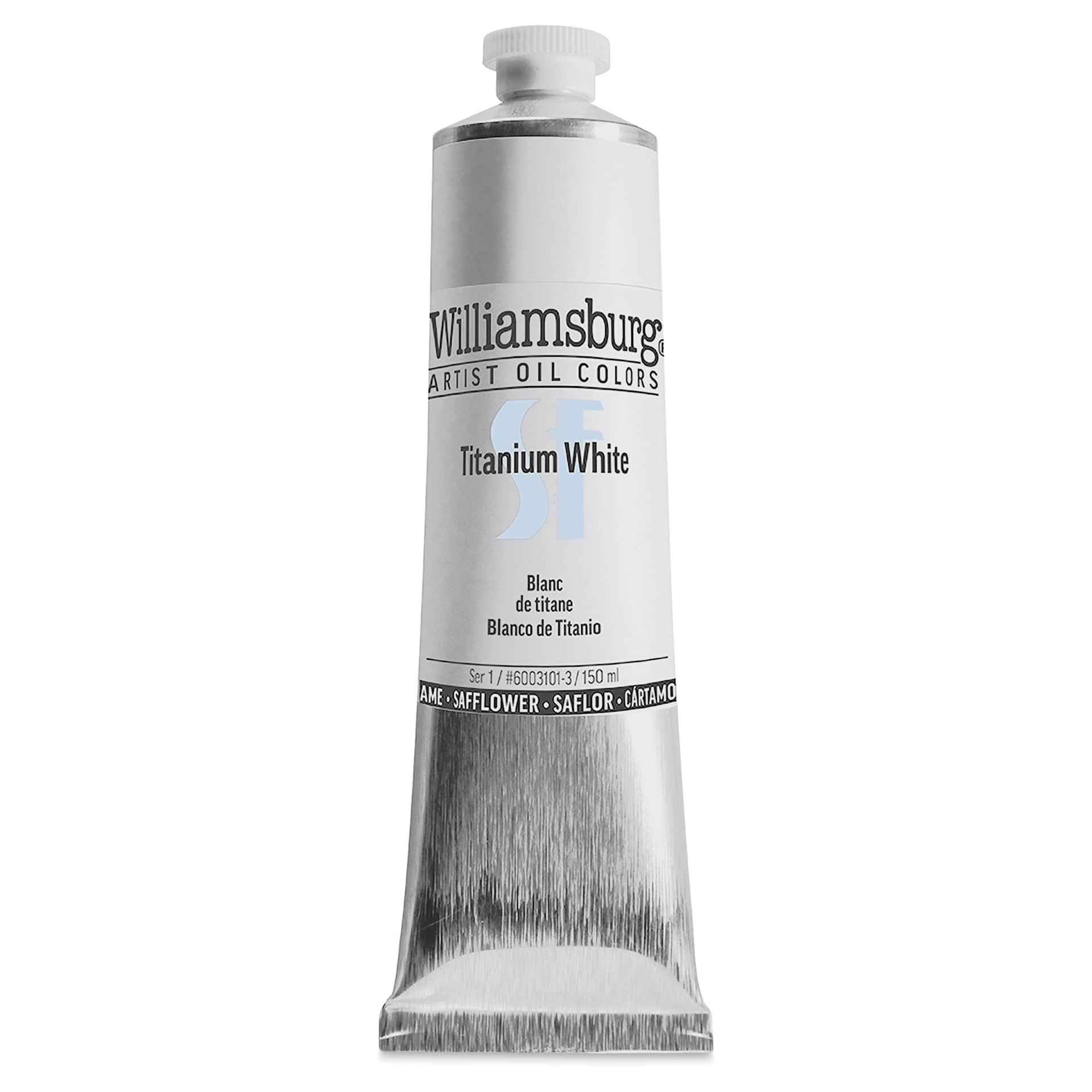 Williamsburg Handmade Safflower Oil Color - Titanium White, 150 ml tube Williamsburg Handmade Safflower Oil Color - Titanium White, 150 ml tube