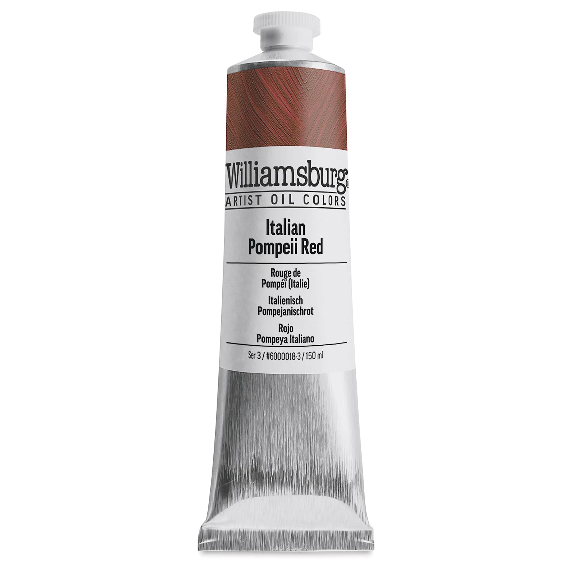 Williamsburg Handmade Oil Paint - Italian Pompeii Red, 150 ml tube