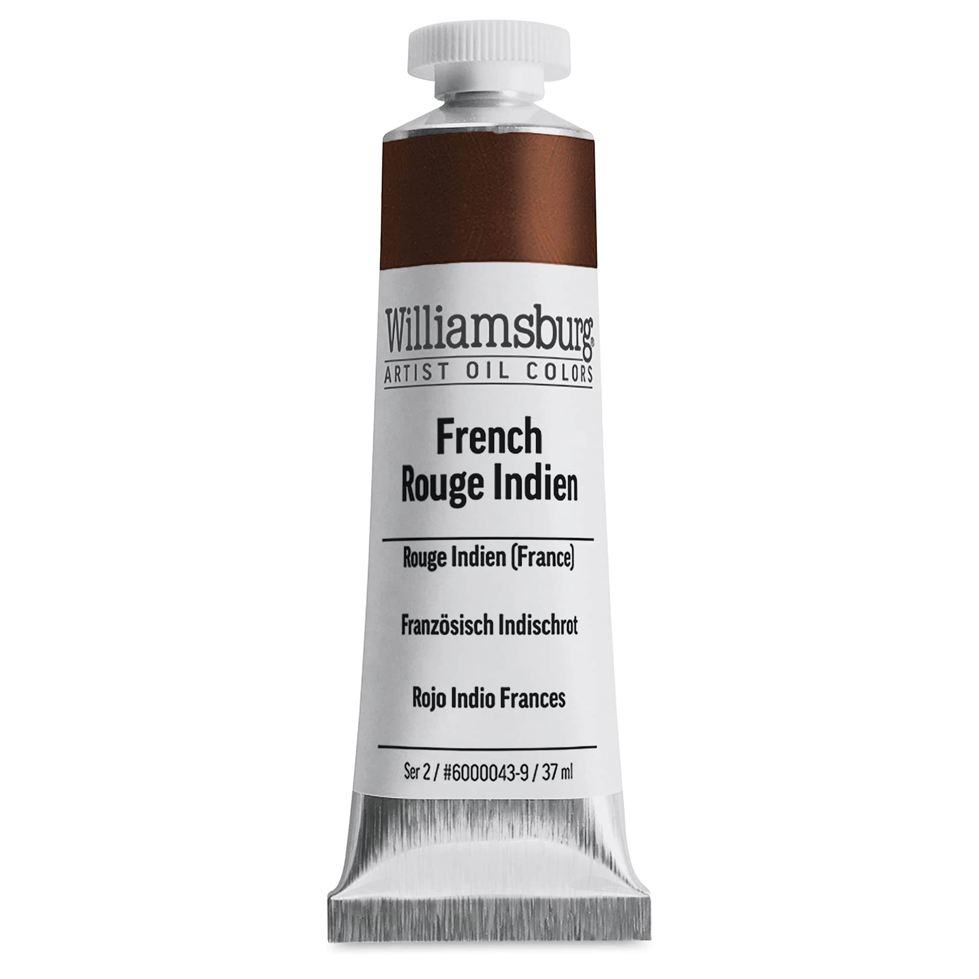 Williamsburg Handmade Oil Paint - French Rouge Indien, 37 ml tube