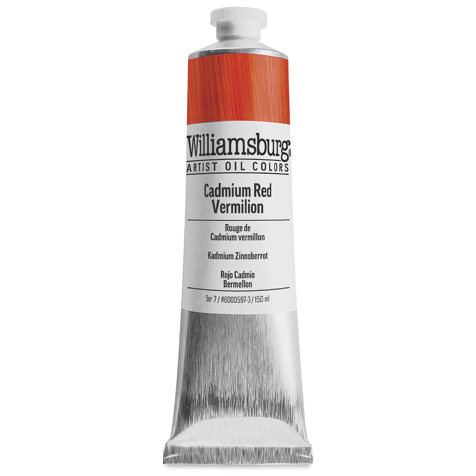Williamsburg Handmade Oil Paint - Cadmium Red Vermilion, 150 ml tube