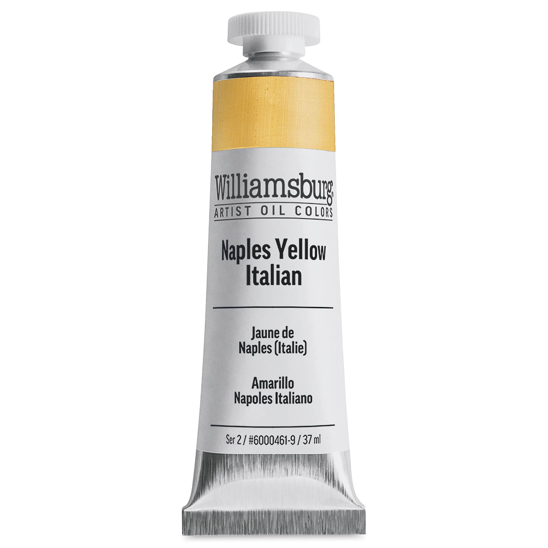 Williamsburg Handmade Oil Paints - Naples Yellow Italian, 37 ml tube