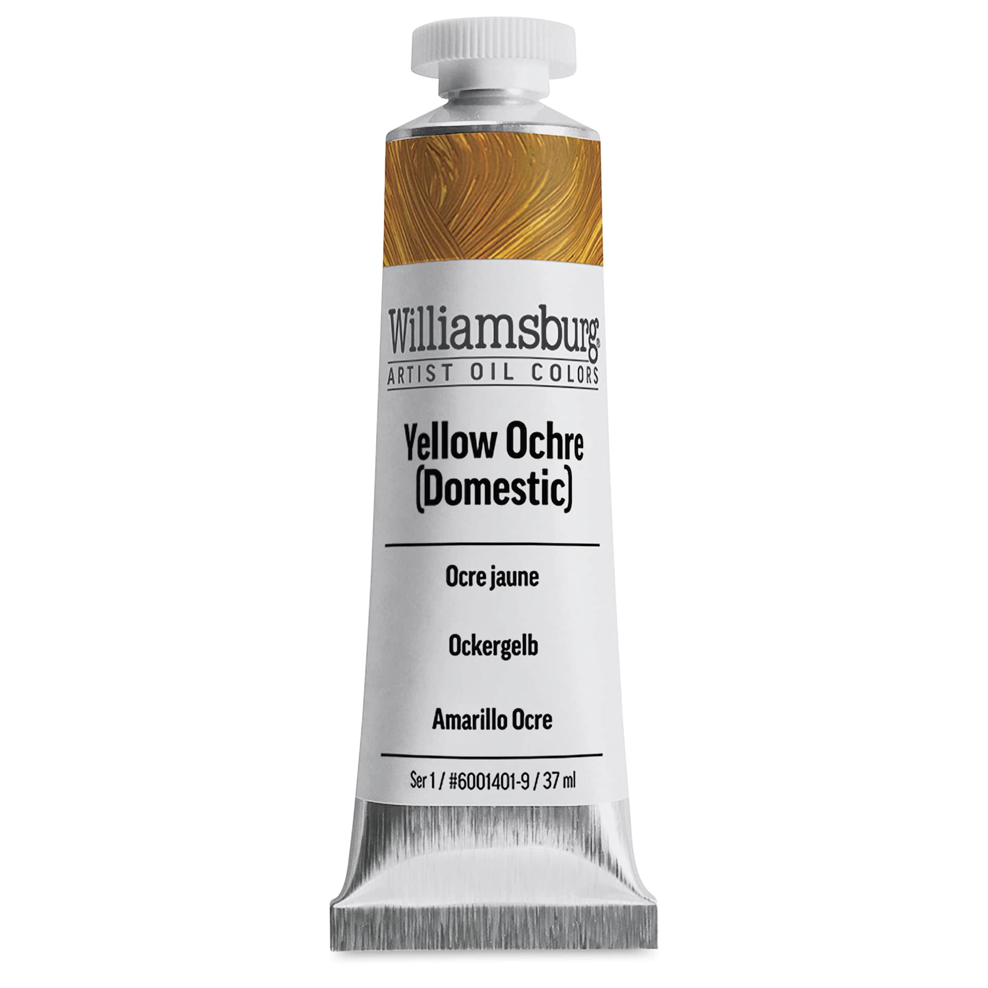 Williamsburg Handmade Oil Paint - Yellow Ochre Domestic, 37 ml tube