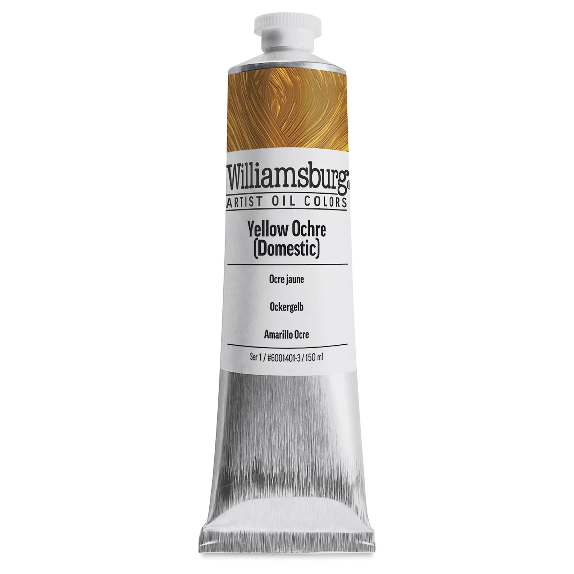 Williamsburg Handmade Oil Paint - Yellow Ochre Domestic, 150 ml tube