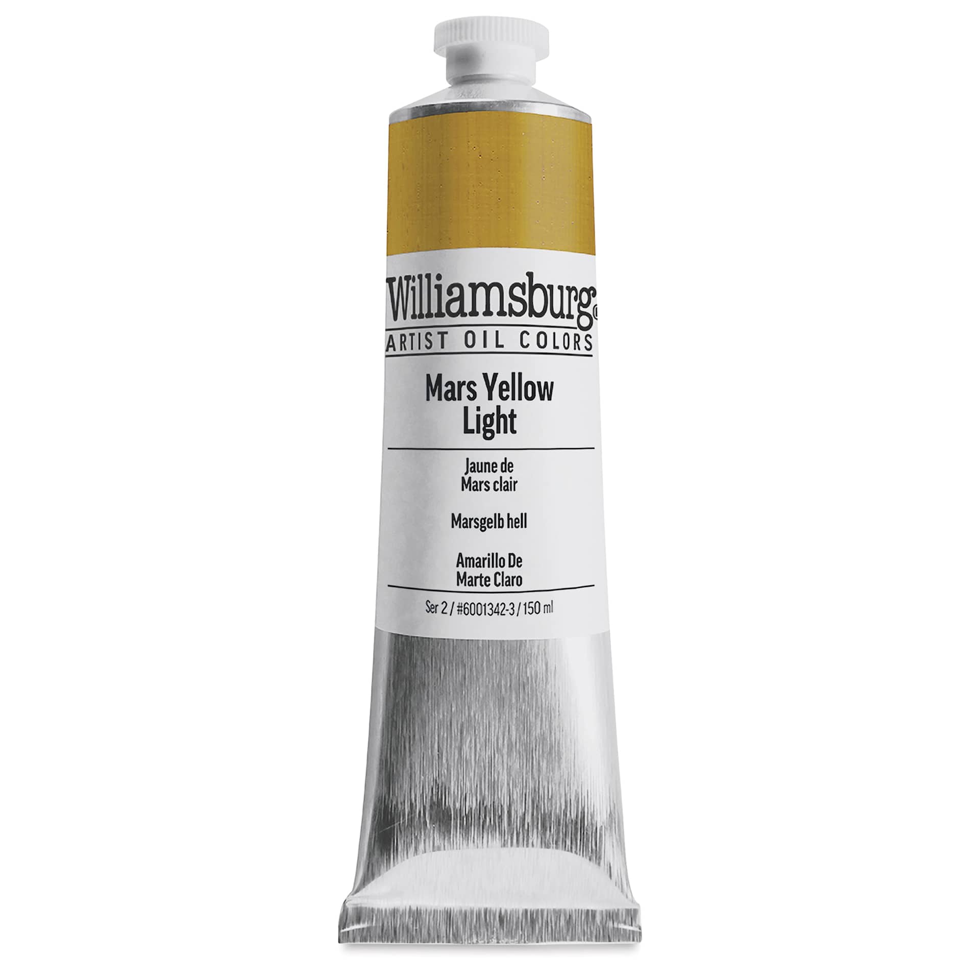Williamsburg Handmade Oil Paint - Mars Yellow Light, 150 ml tube