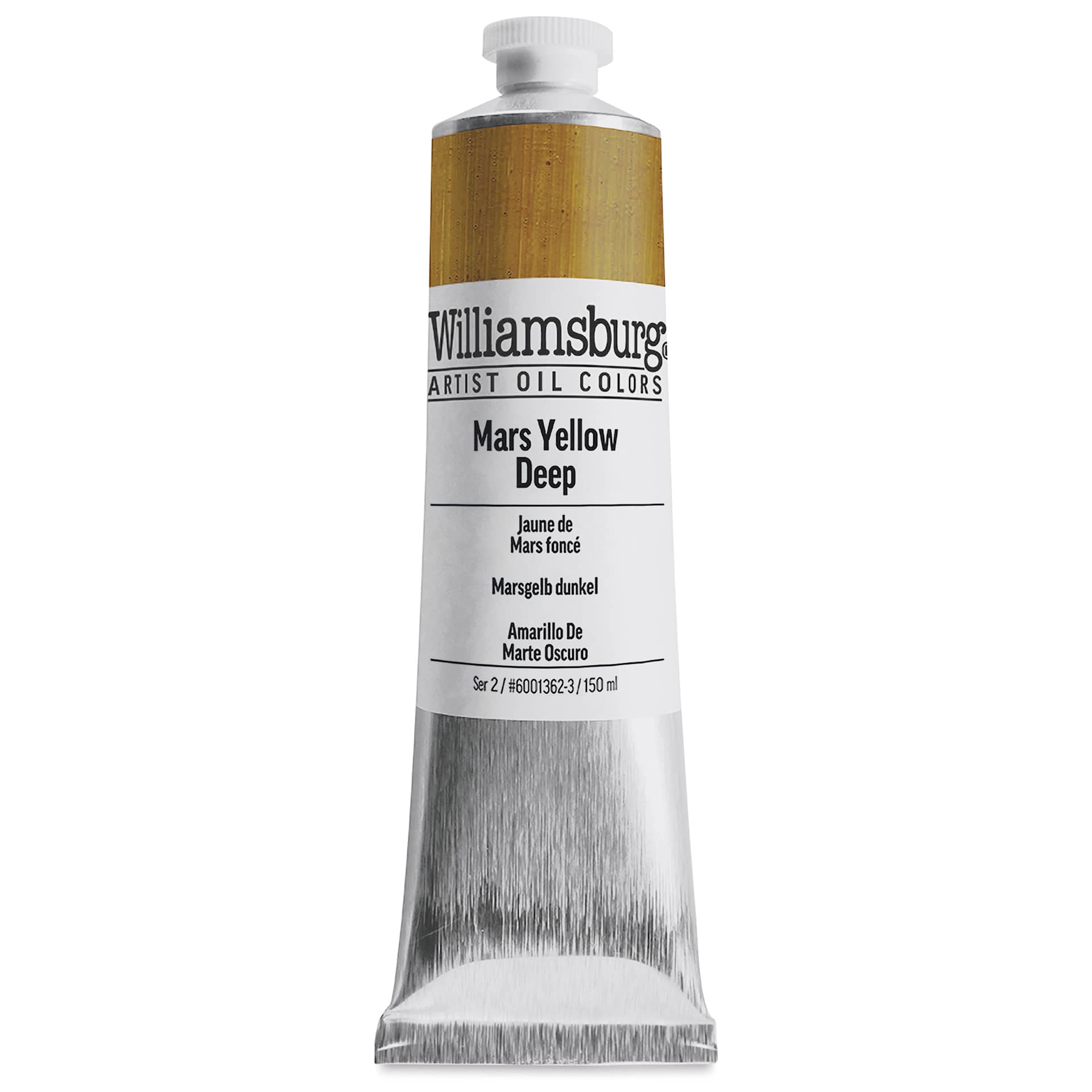 Williamsburg Handmade Oil Paint - Mars Yellow Deep, 150 ml tube
