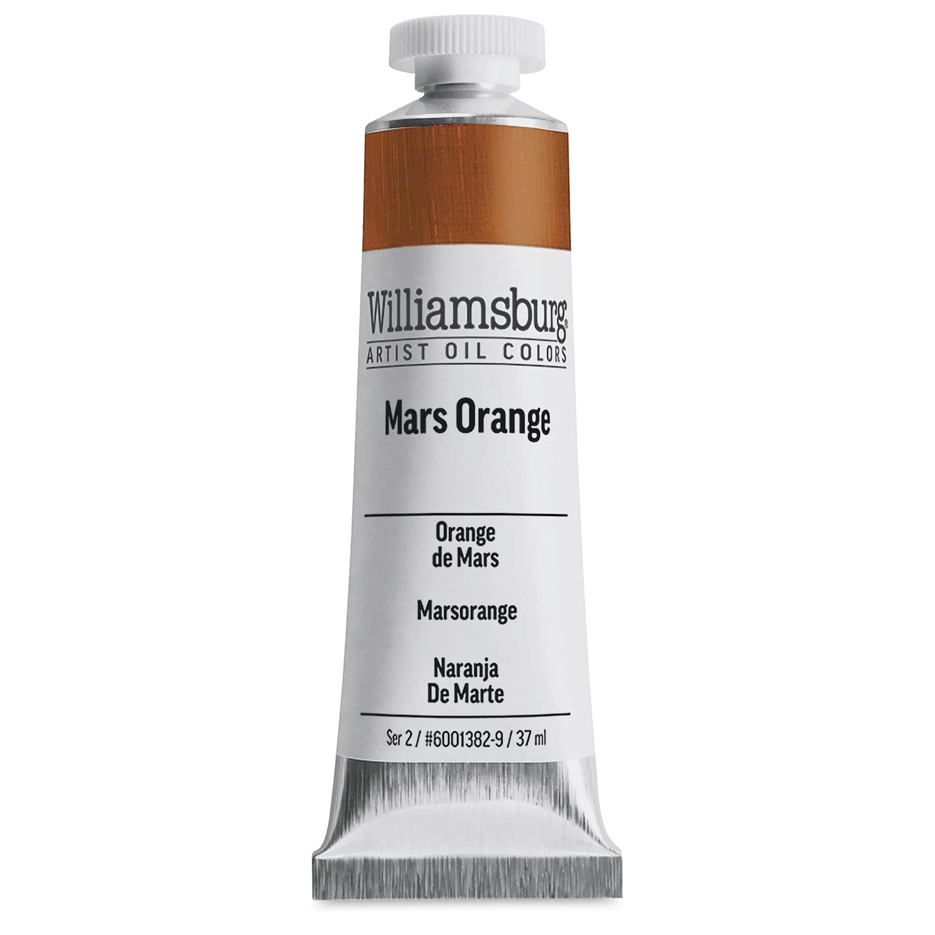 Williamsburg Handmade Oil Paints - Mars Orange, 37 ml tube