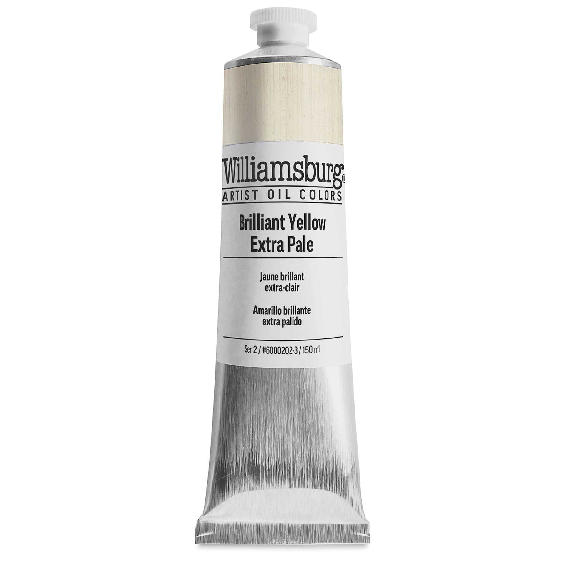 Williamsburg Handmade Oil Paints - Brilliant Yellow Extra Pale, 150 ml tube