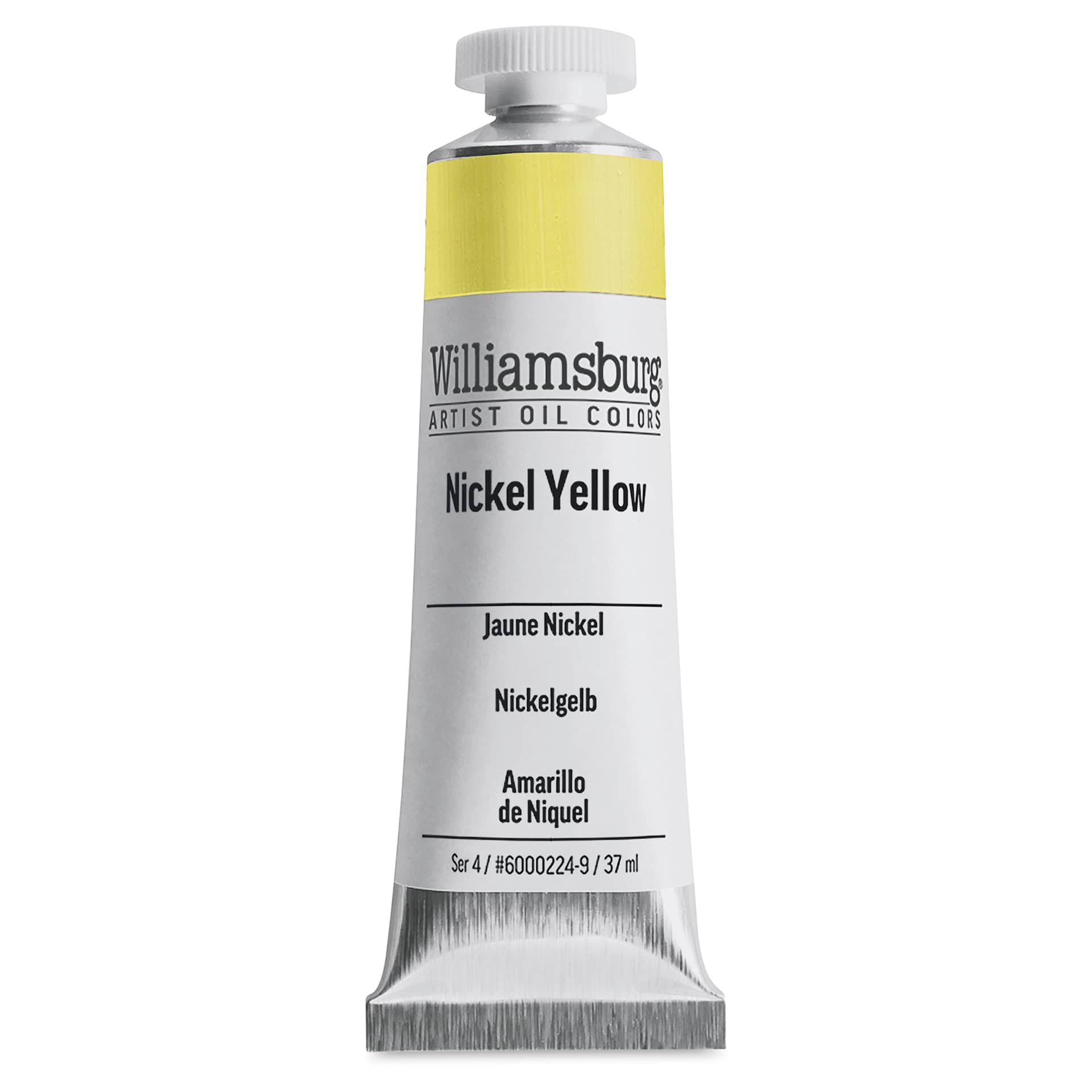 Williamsburg Handmade Oil Paint - Nickel Yellow, 37 ml tube