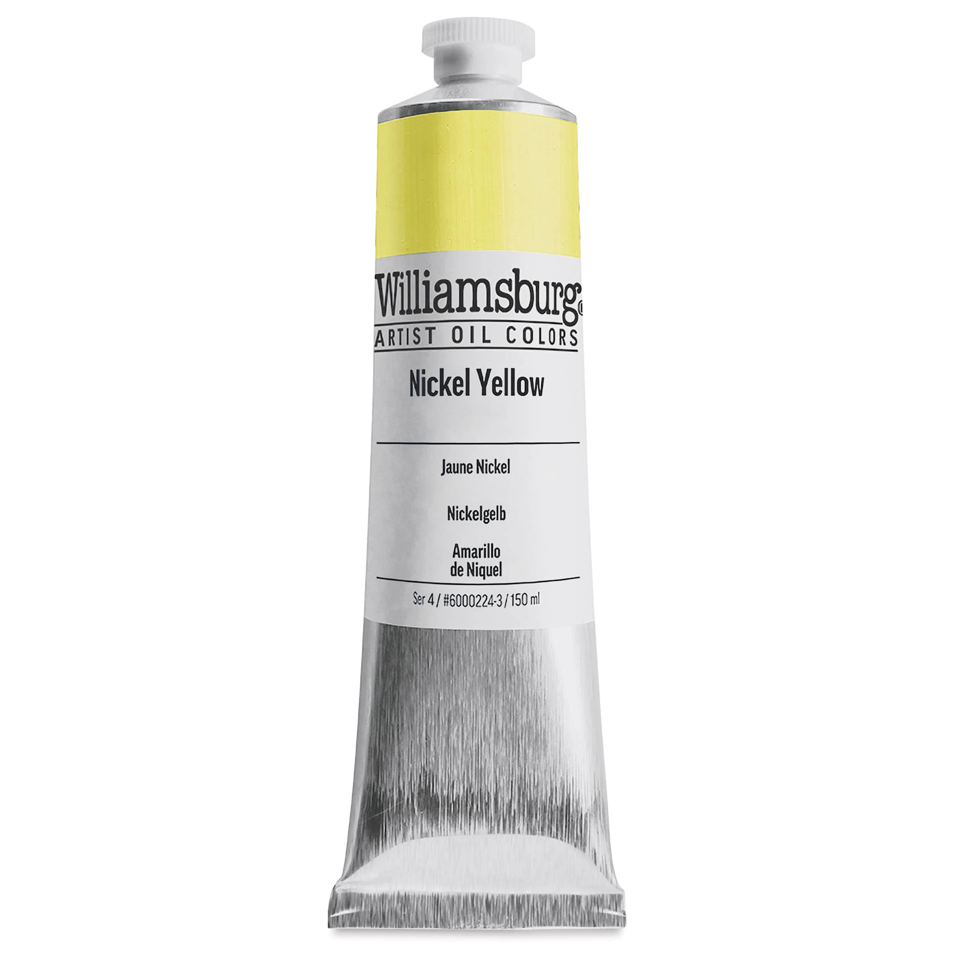 Williamsburg Handmade Oil Paint - Nickel Yellow, 150 ml tube
