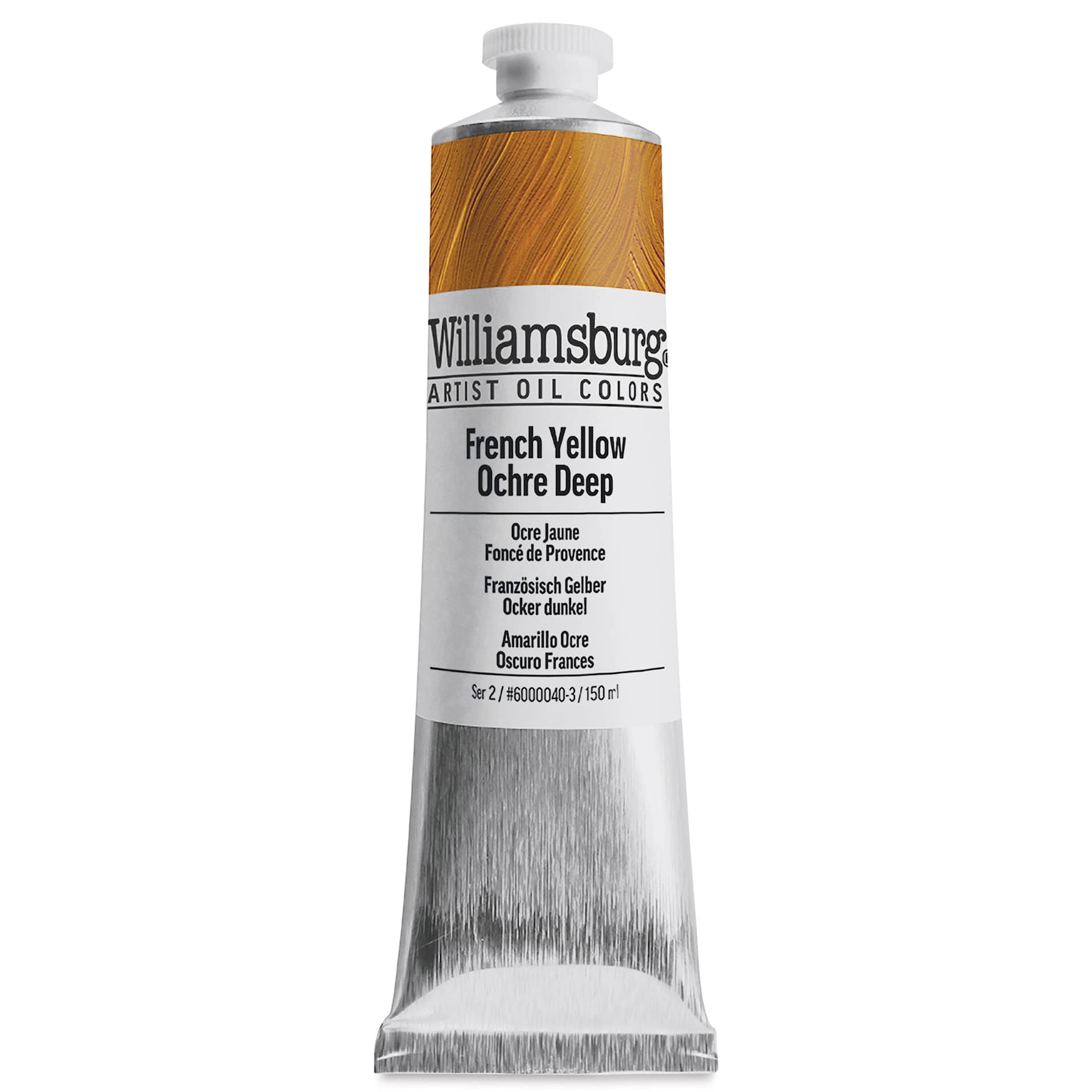Williamsburg Handmade Oil Paint - French Yellow Ochre Deep, 150 ml tube