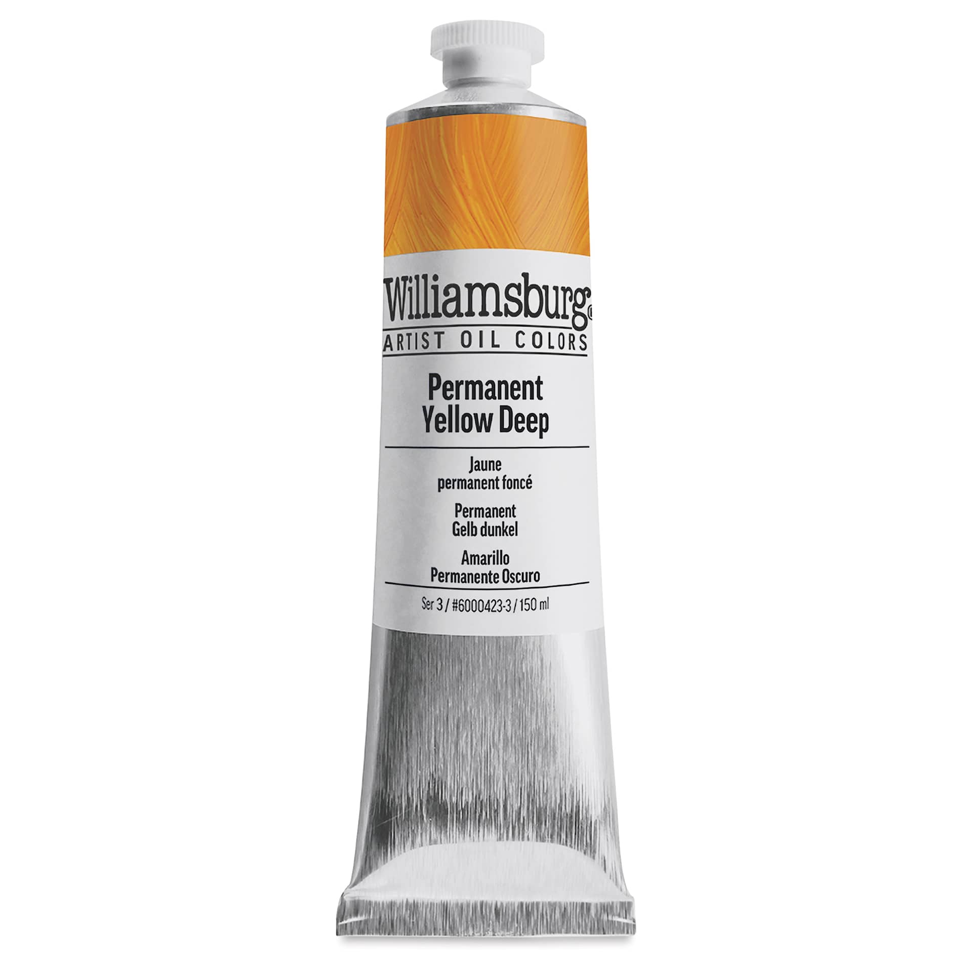 Williamsburg Handmade Oil Paint - Permanent Yellow Deep, 150 ml tube