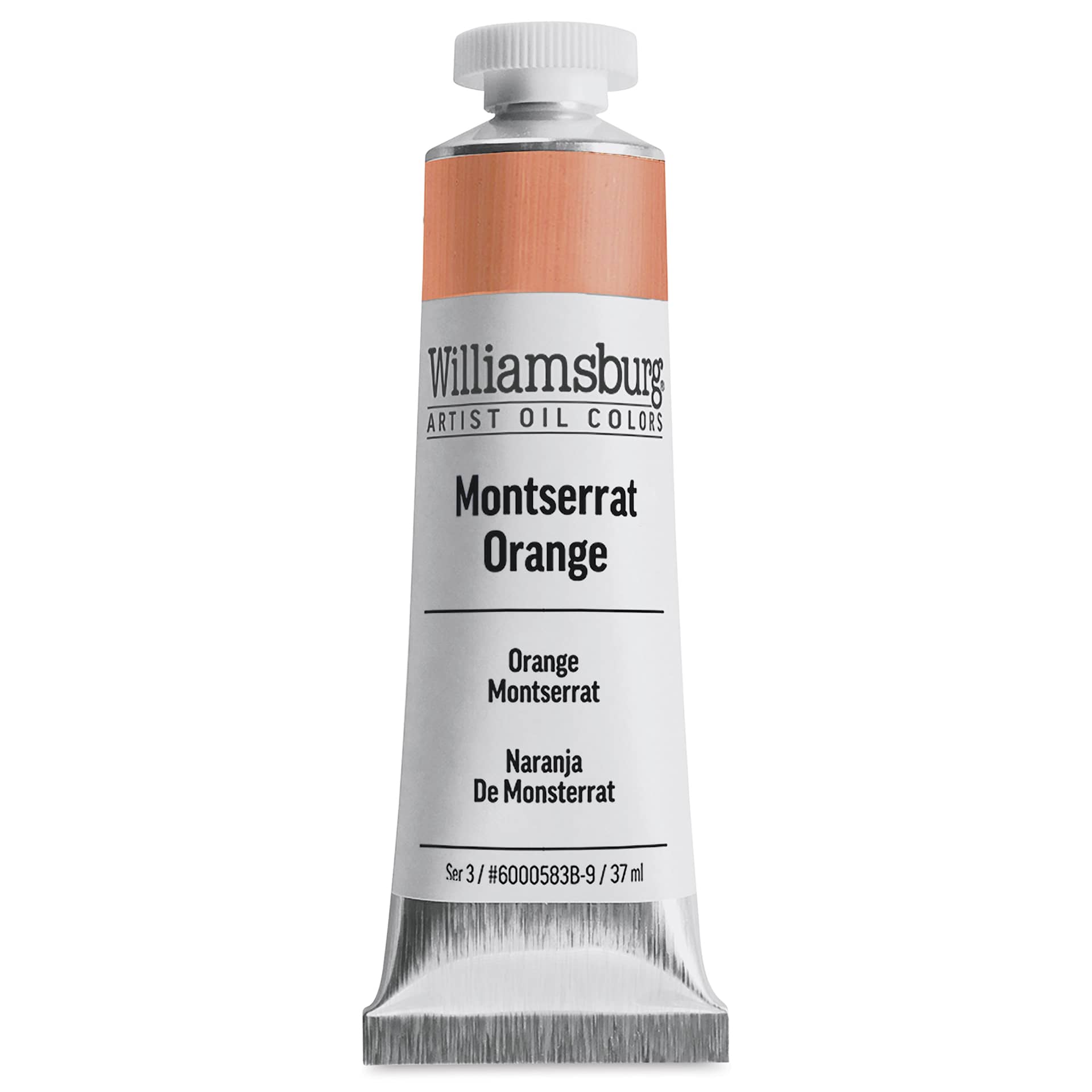 Williamsburg Handmade Oil Paint - Montserrat Orange, 37 ml tube