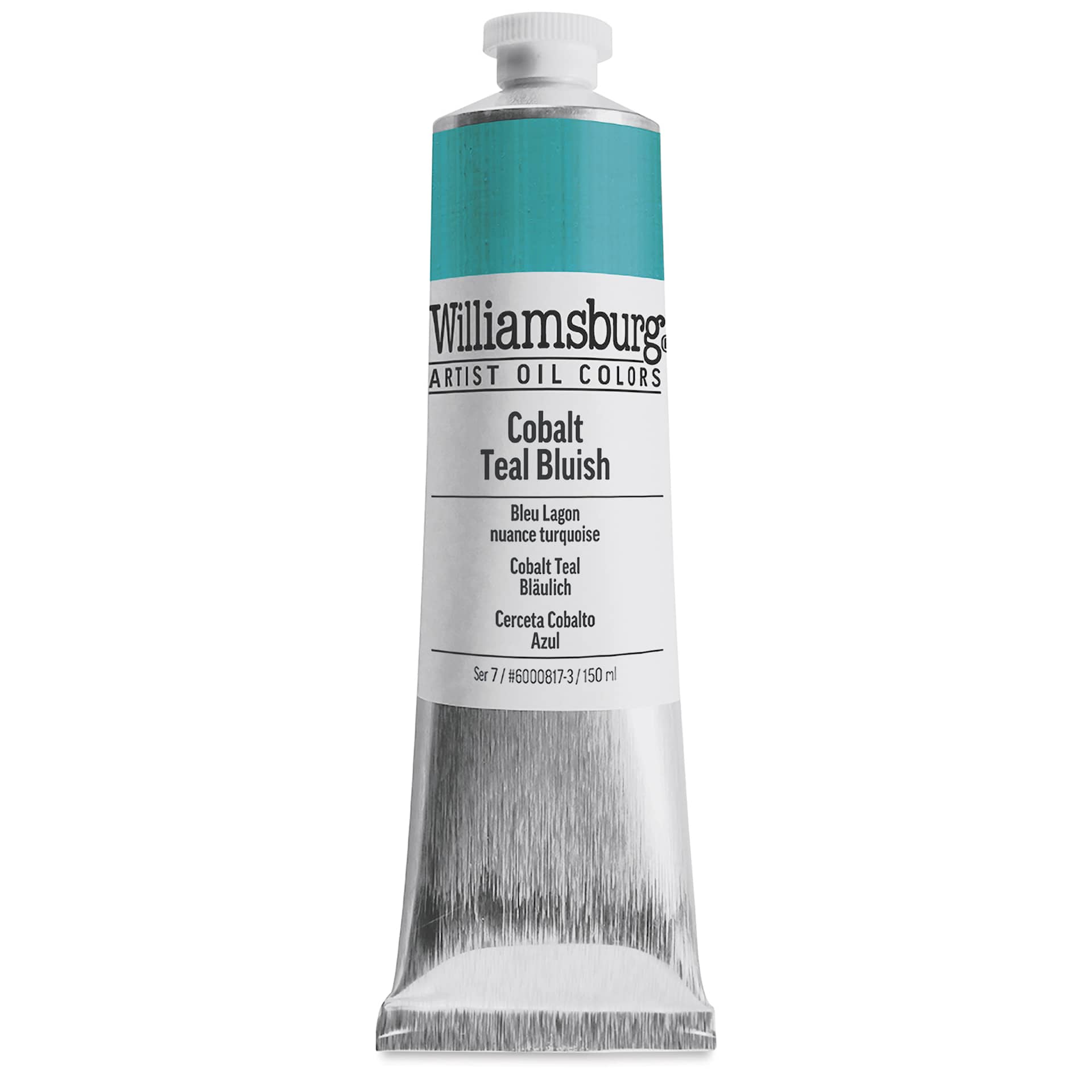 Williamsburg Handmade Oil Paint - Cobalt Teal Bluish, 150 ml tube