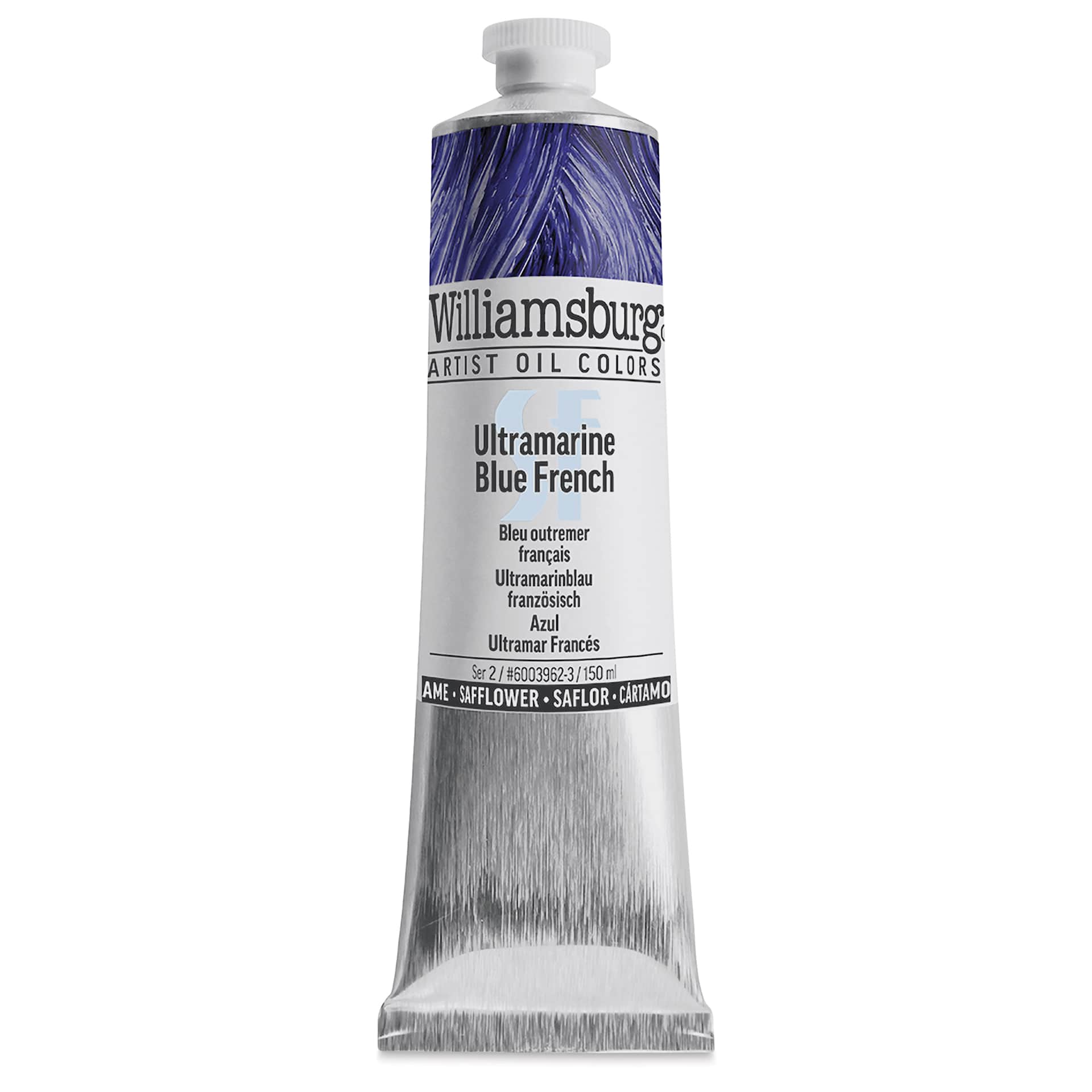 Williamsburg Handmade Safflower Oil Color - Ultramarine Blue French, 150 ml tube