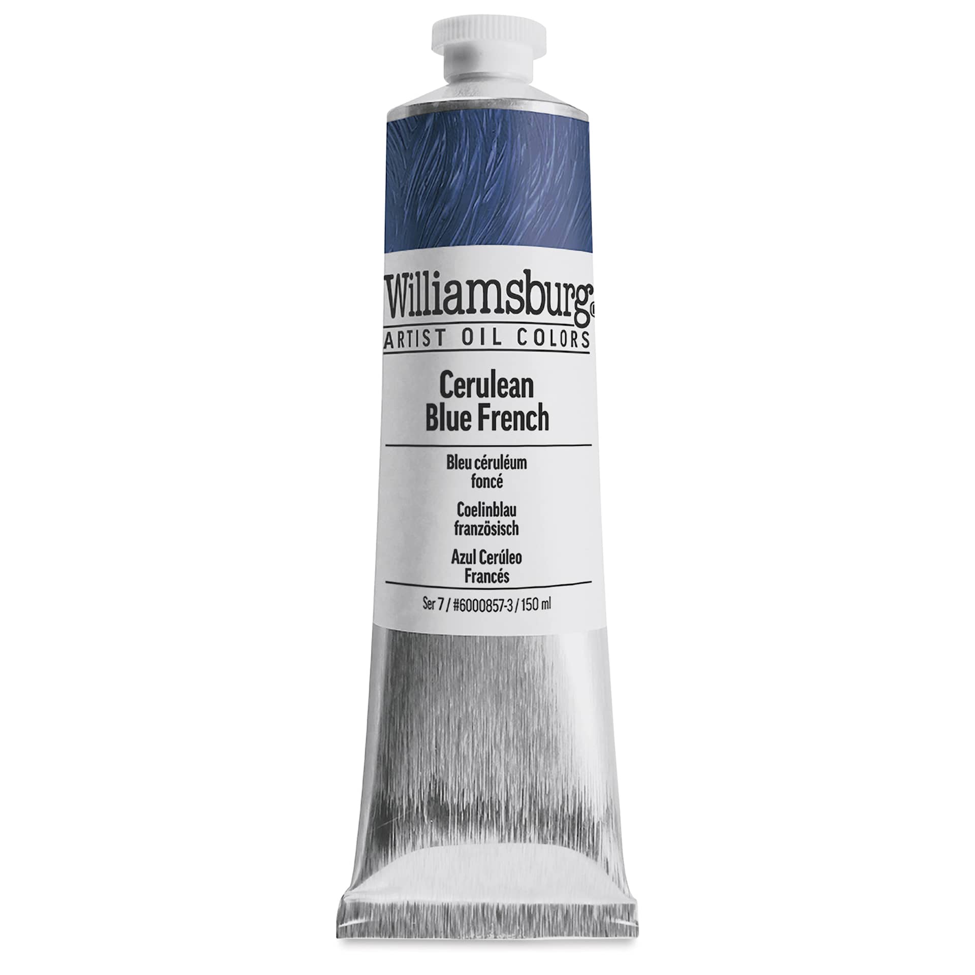 Williamsburg Handmade Oil Paint - Cerulean Blue French, 150 ml tube
