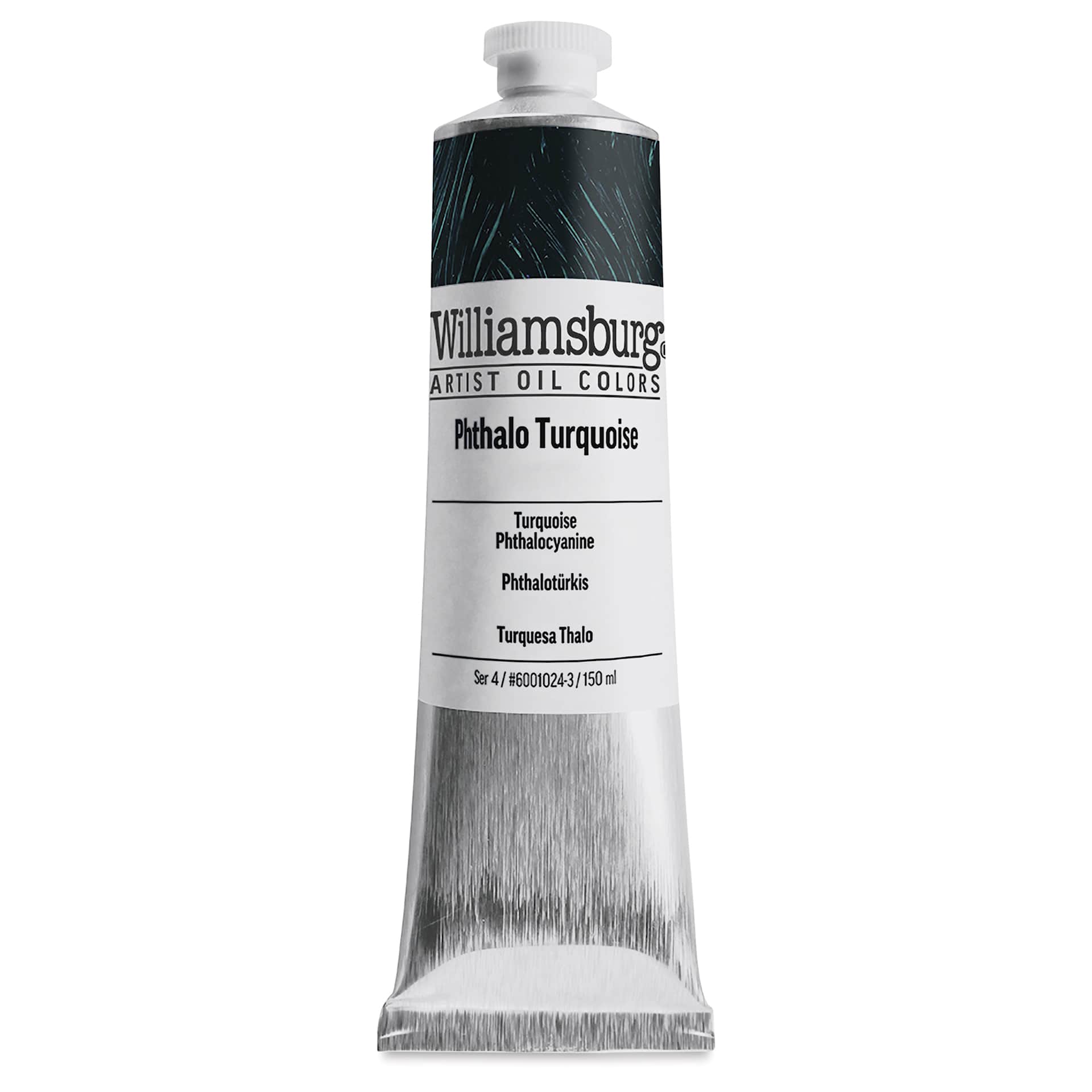 Williamsburg Handmade Oil Paint - Phthalo Turquoise, 150 ml tube