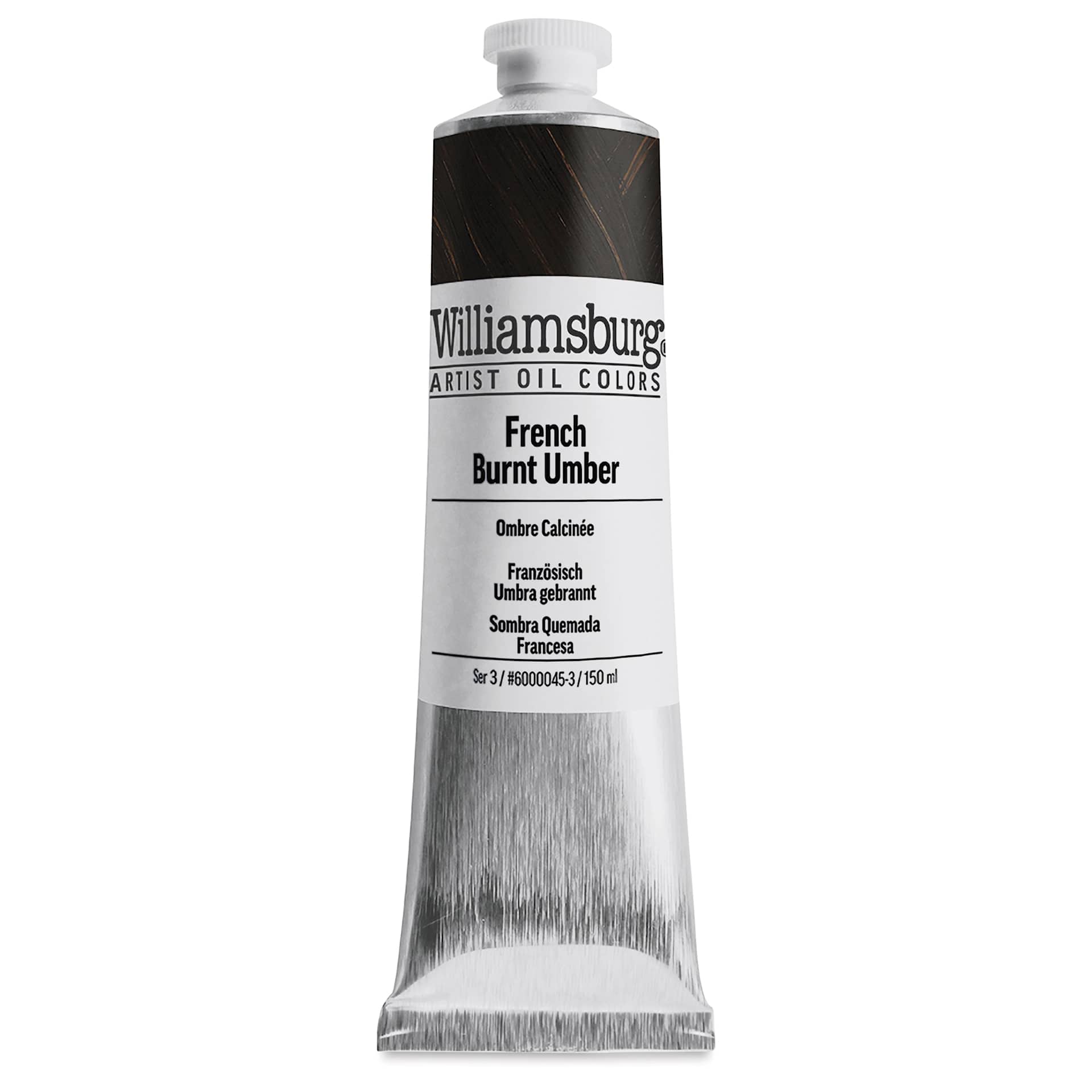 Williamsburg Handmade Oil Paint - French Burnt Umber, 150 ml tube