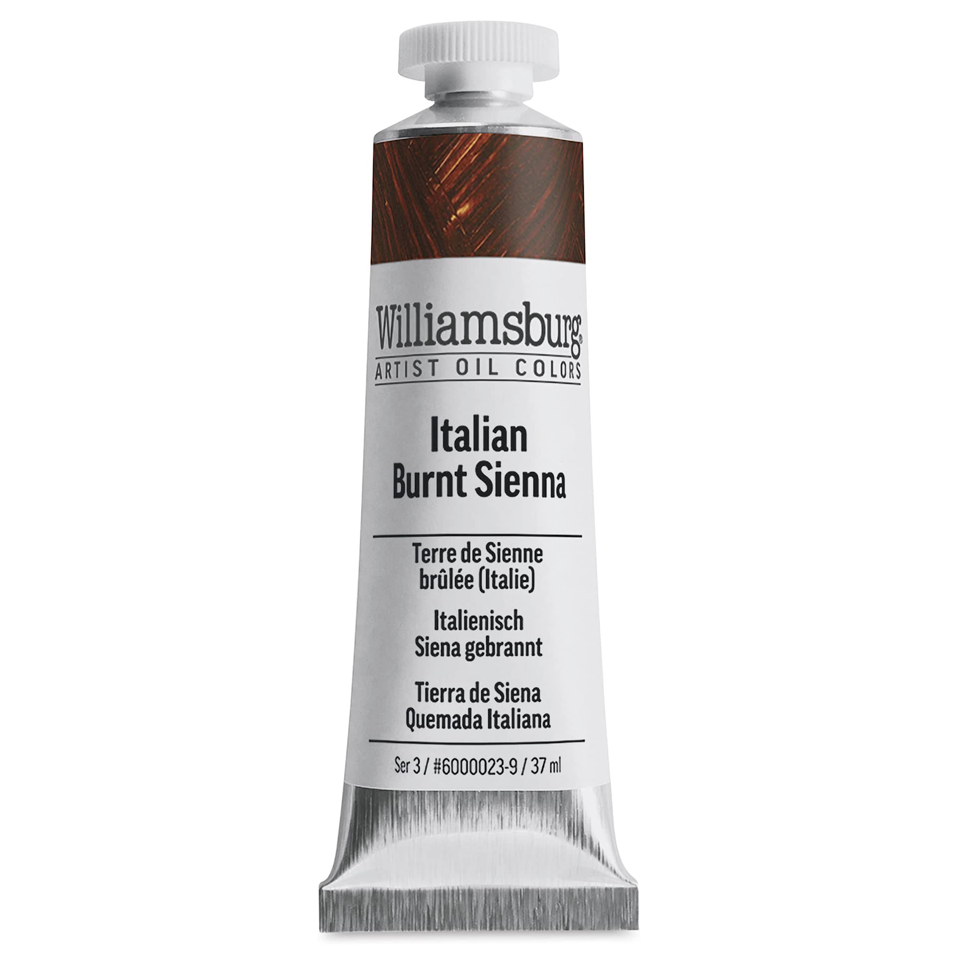 Williamsburg Handmade Oil Paint - Italian Burnt Sienna, 37 ml tube