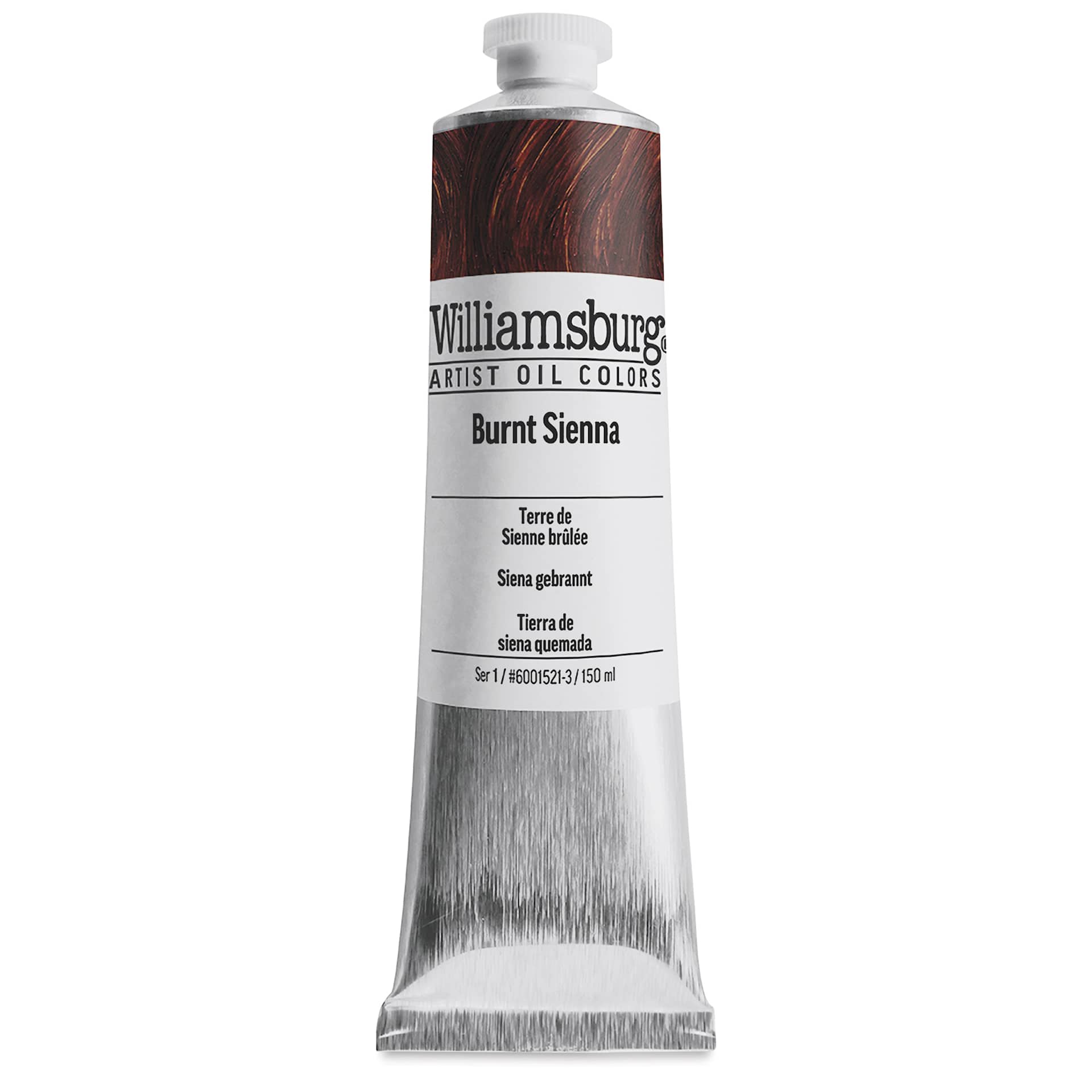 Williamsburg Handmade Oil Paint - Burnt Sienna, 150 ml tube