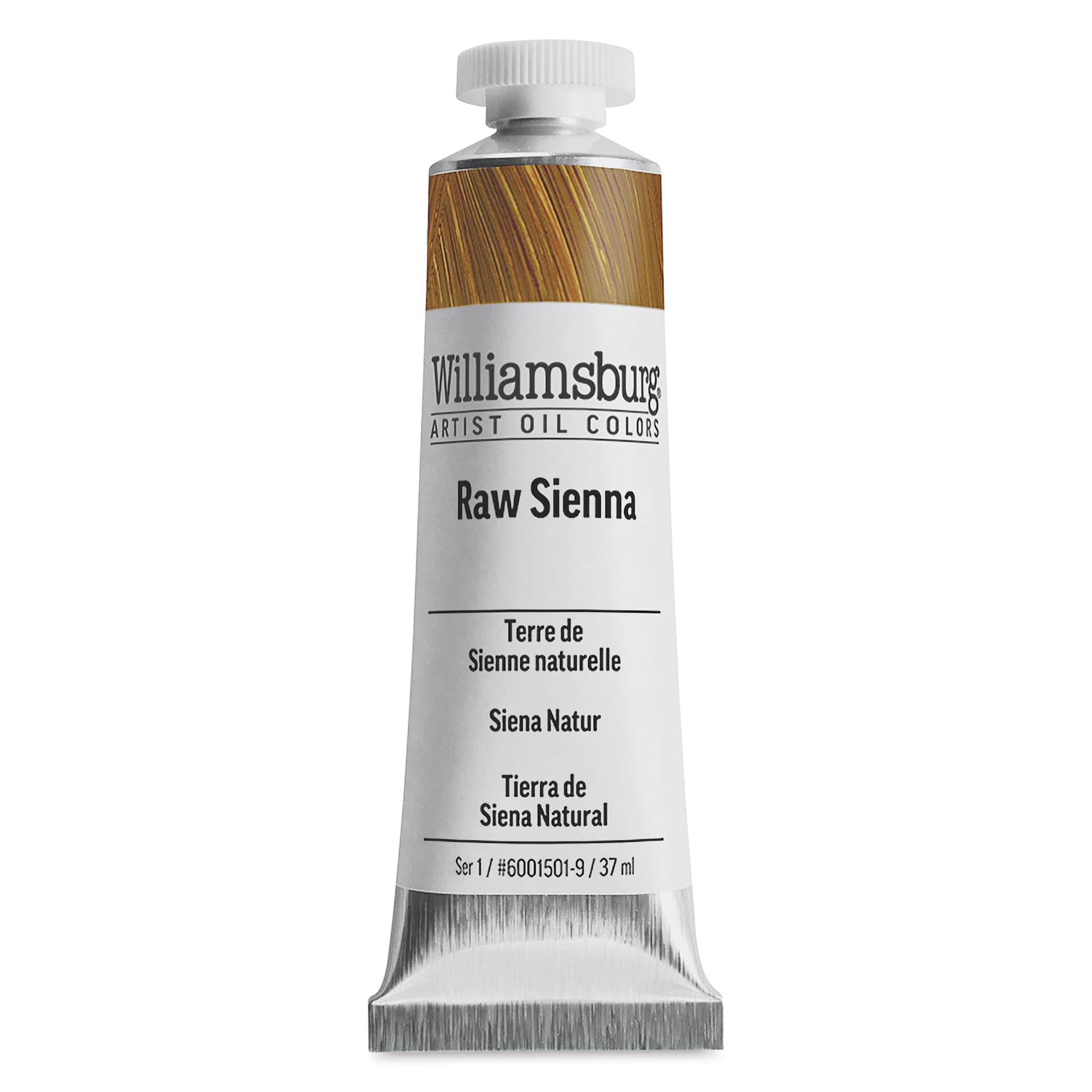 Williamsburg Handmade Oil Paint - Raw Sienna, 37 ml tube