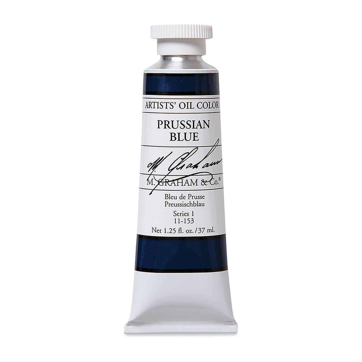 M. Graham Artists' Oil Color - Prussian Blue, 37 ml tube