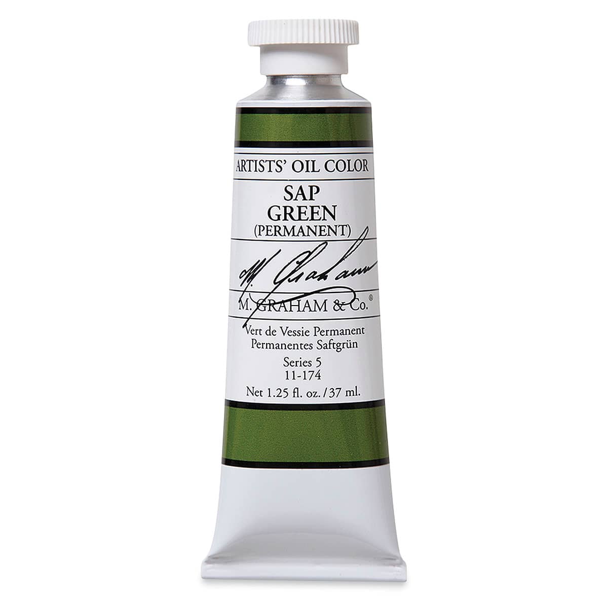 M. Graham Artists' Oil Color - Sap Green Permanent, 37 ml tube