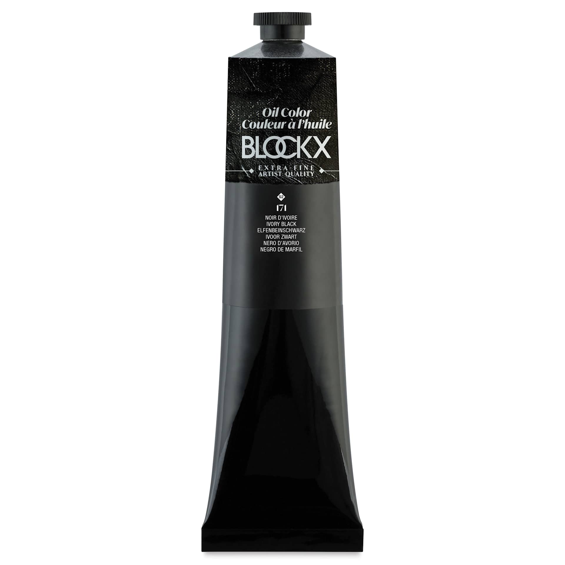 Blockx Artist Oil Color - Ivory Black, 200 ml tube