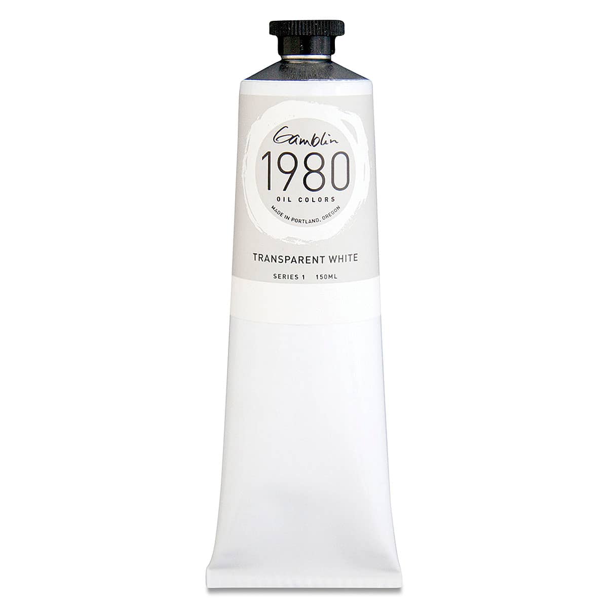 Gamblin 1980 Oils - Transparent White, 150 ml tube
